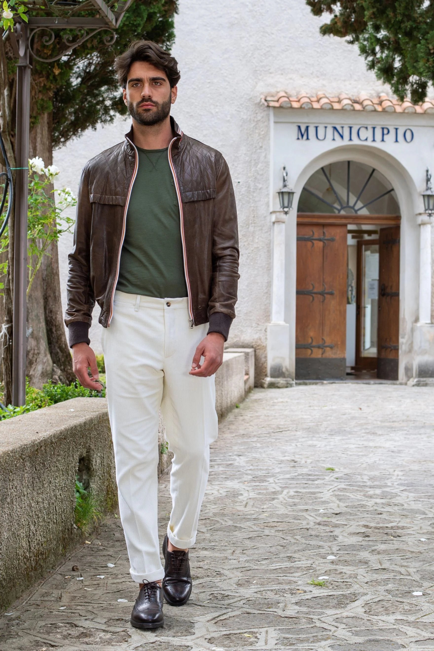 Pantalon velours blanc online