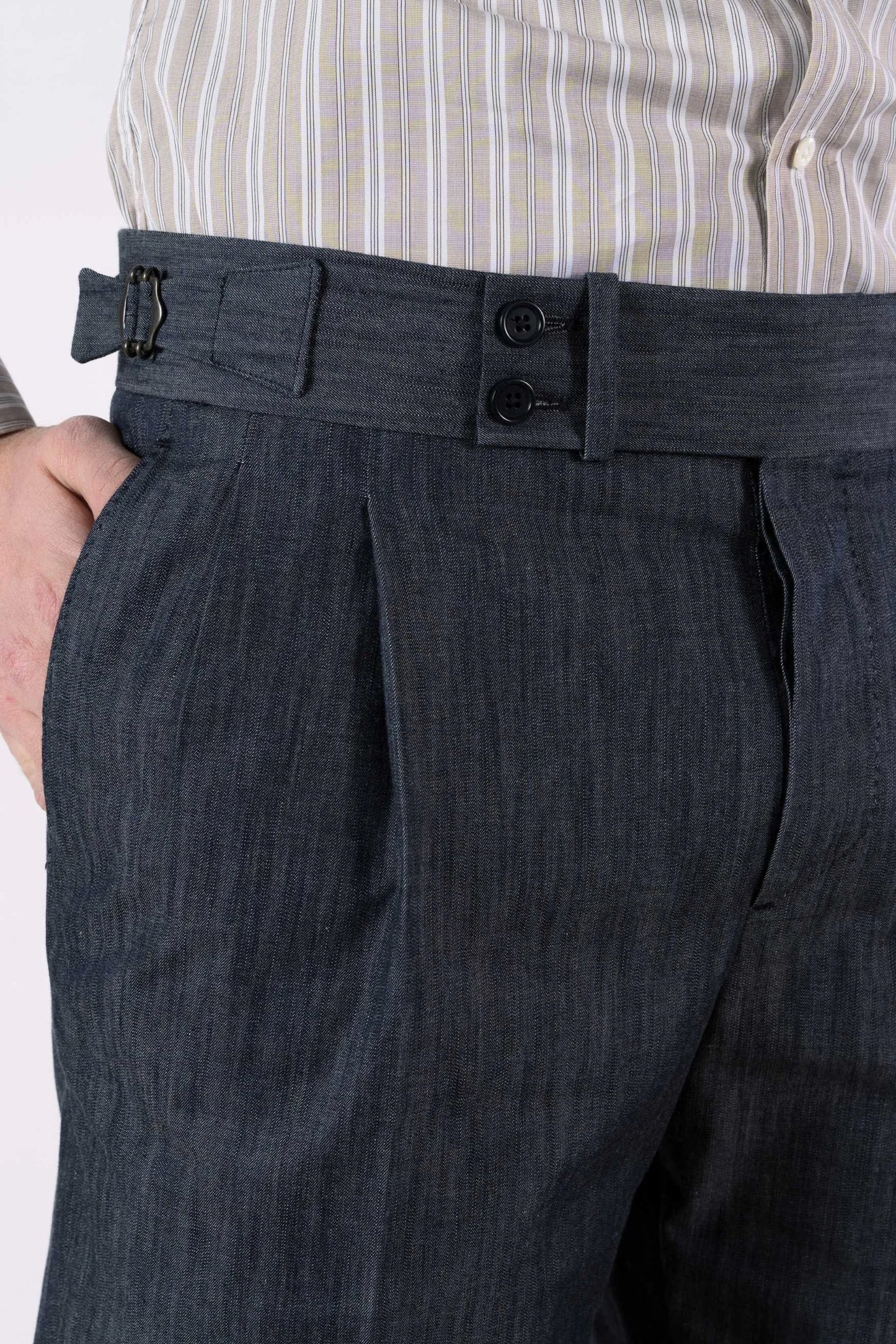 Four seasons blue denim trousers