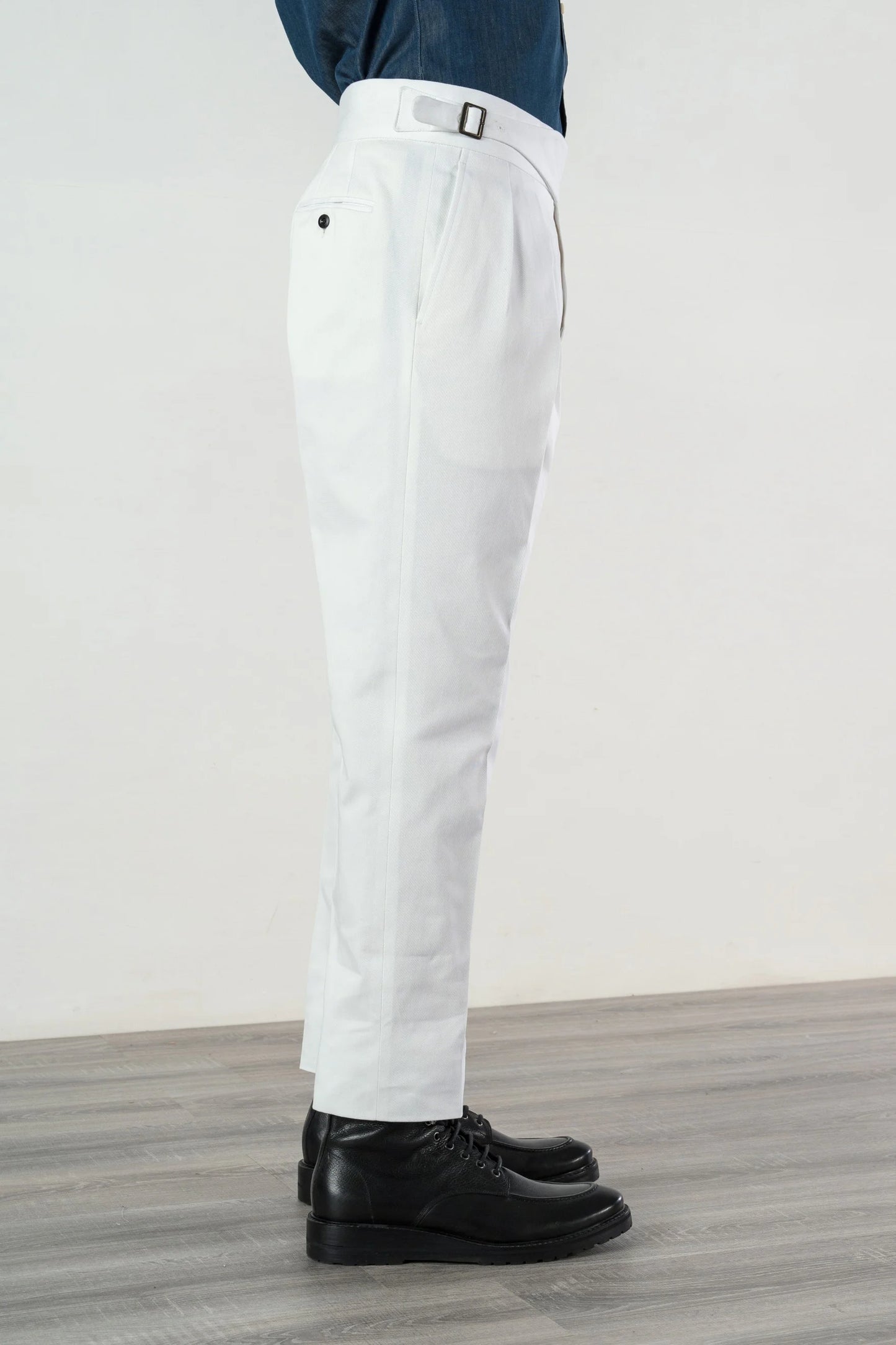 Pantalon en coton quatre saisons blanc