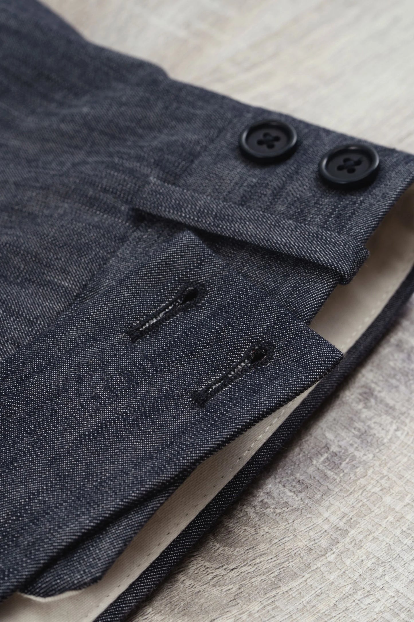 Four seasons blue denim trousers
