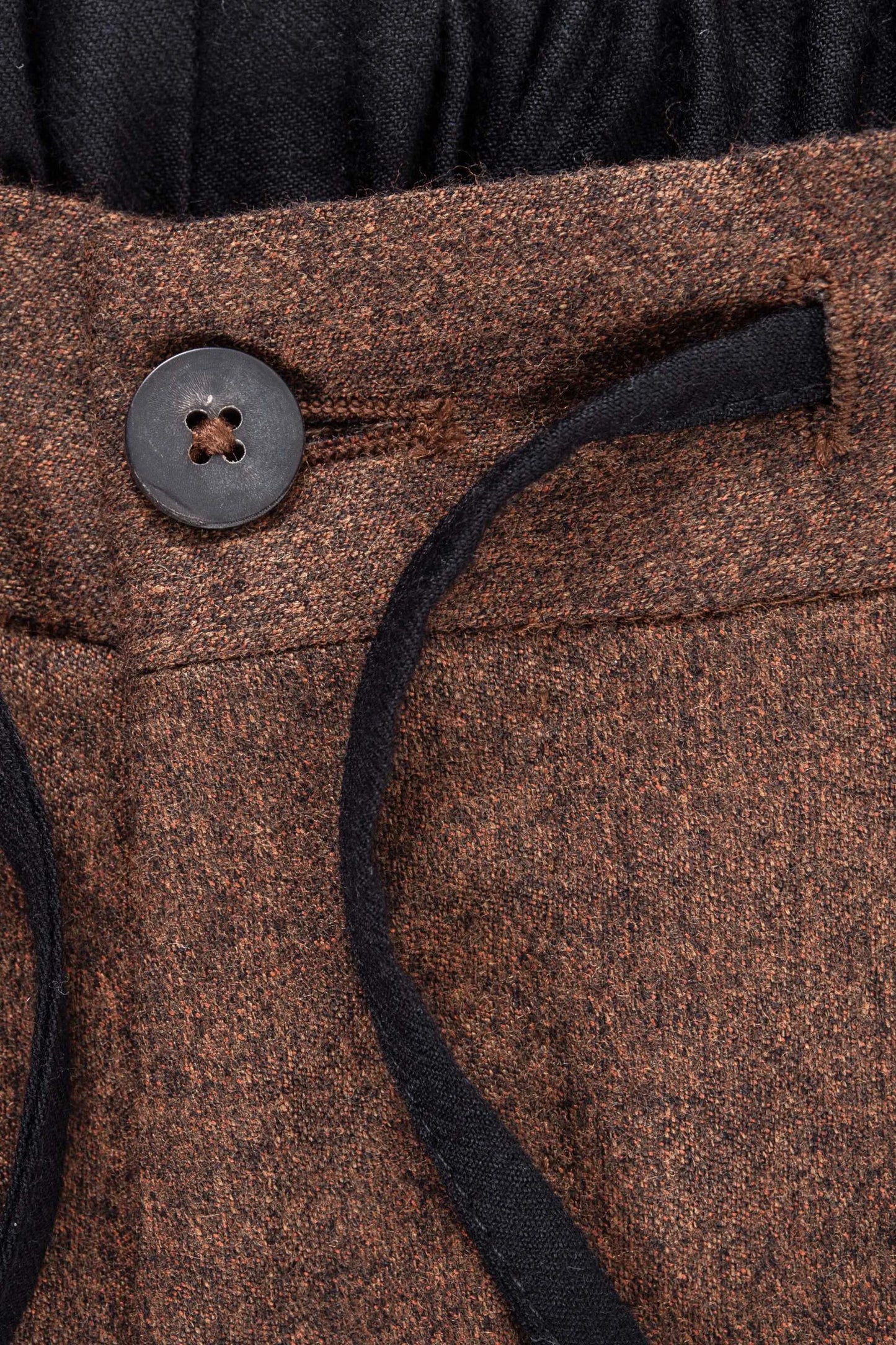Autumn winter brown cashmere trousers