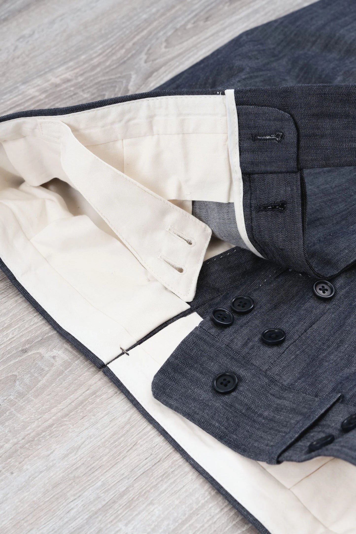 Four seasons blue denim trousers