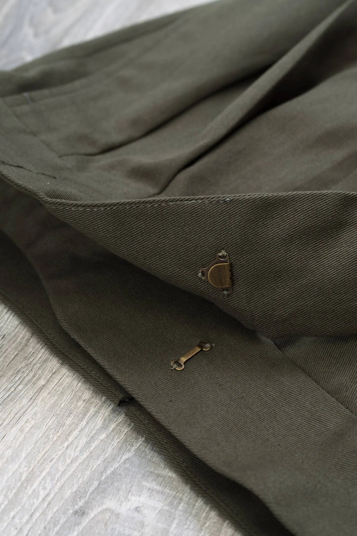 Pantalon en coton quatre saisons vert