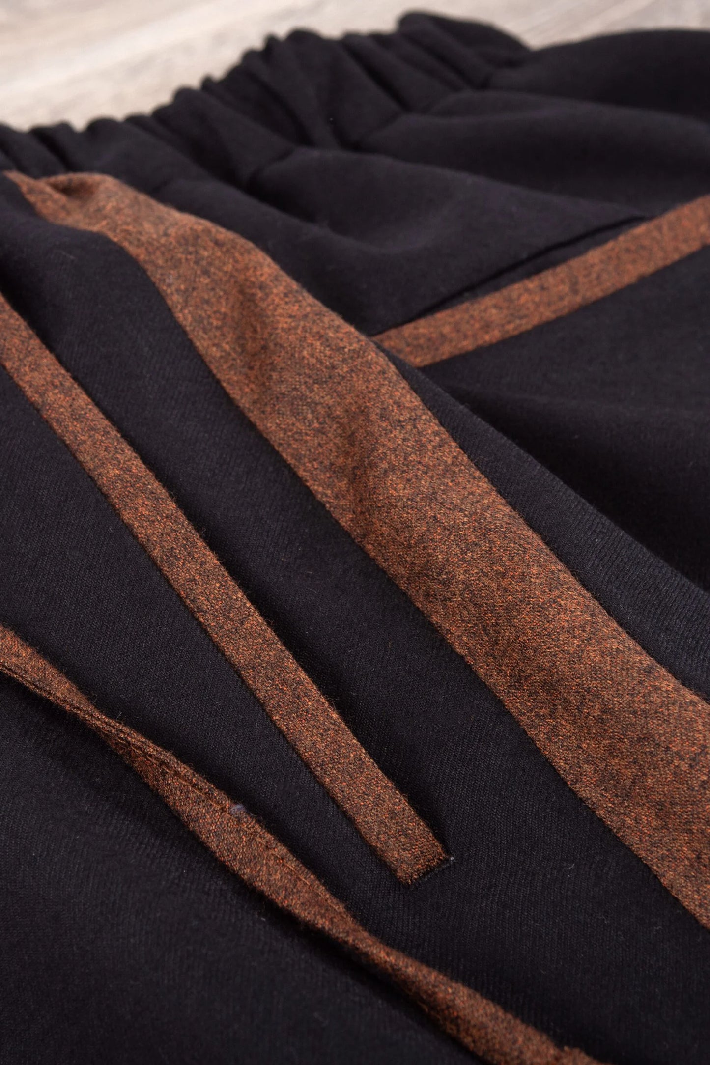 Pantalon en cachemire noir automne hiver