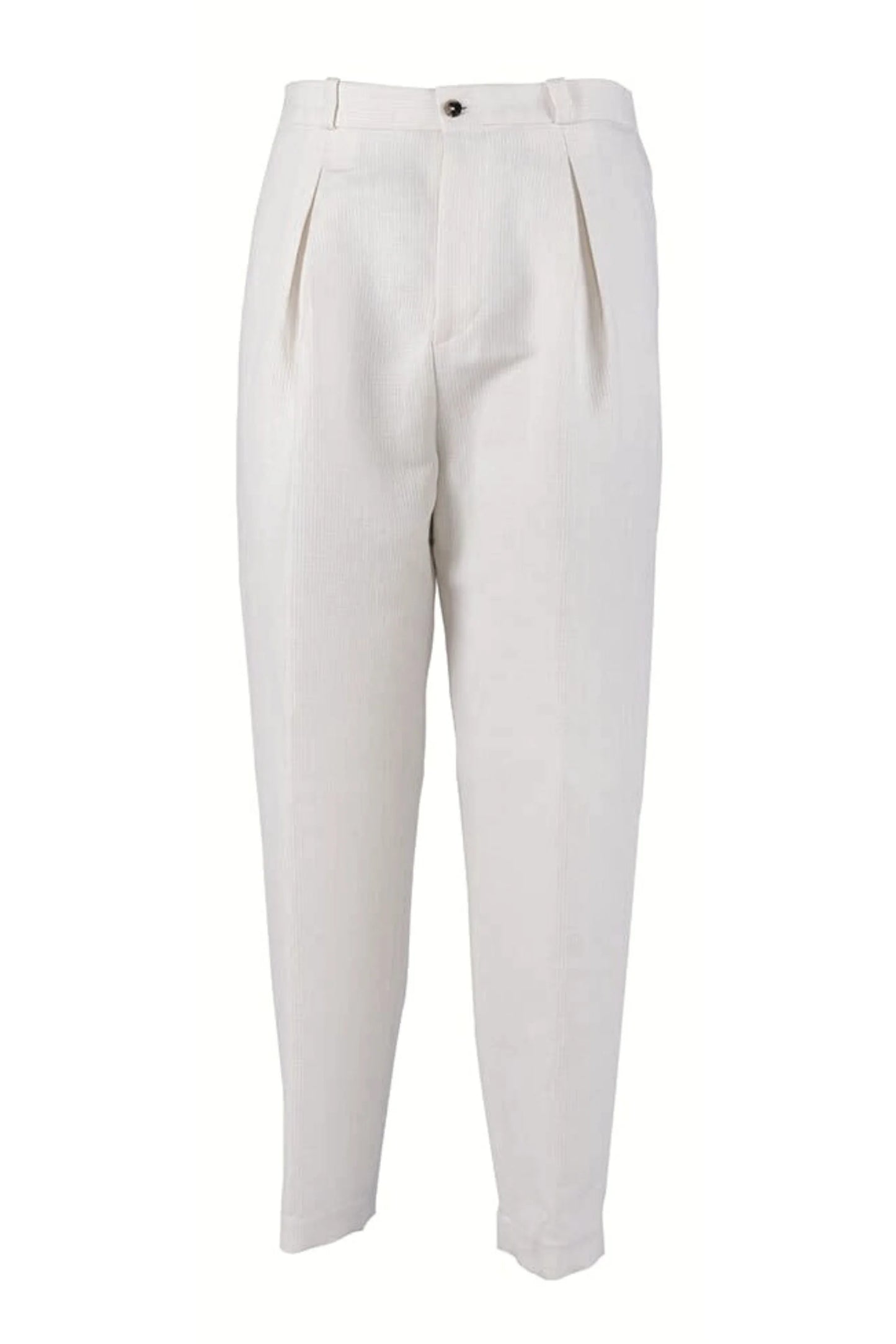 Four seasons ivory hemp trousers