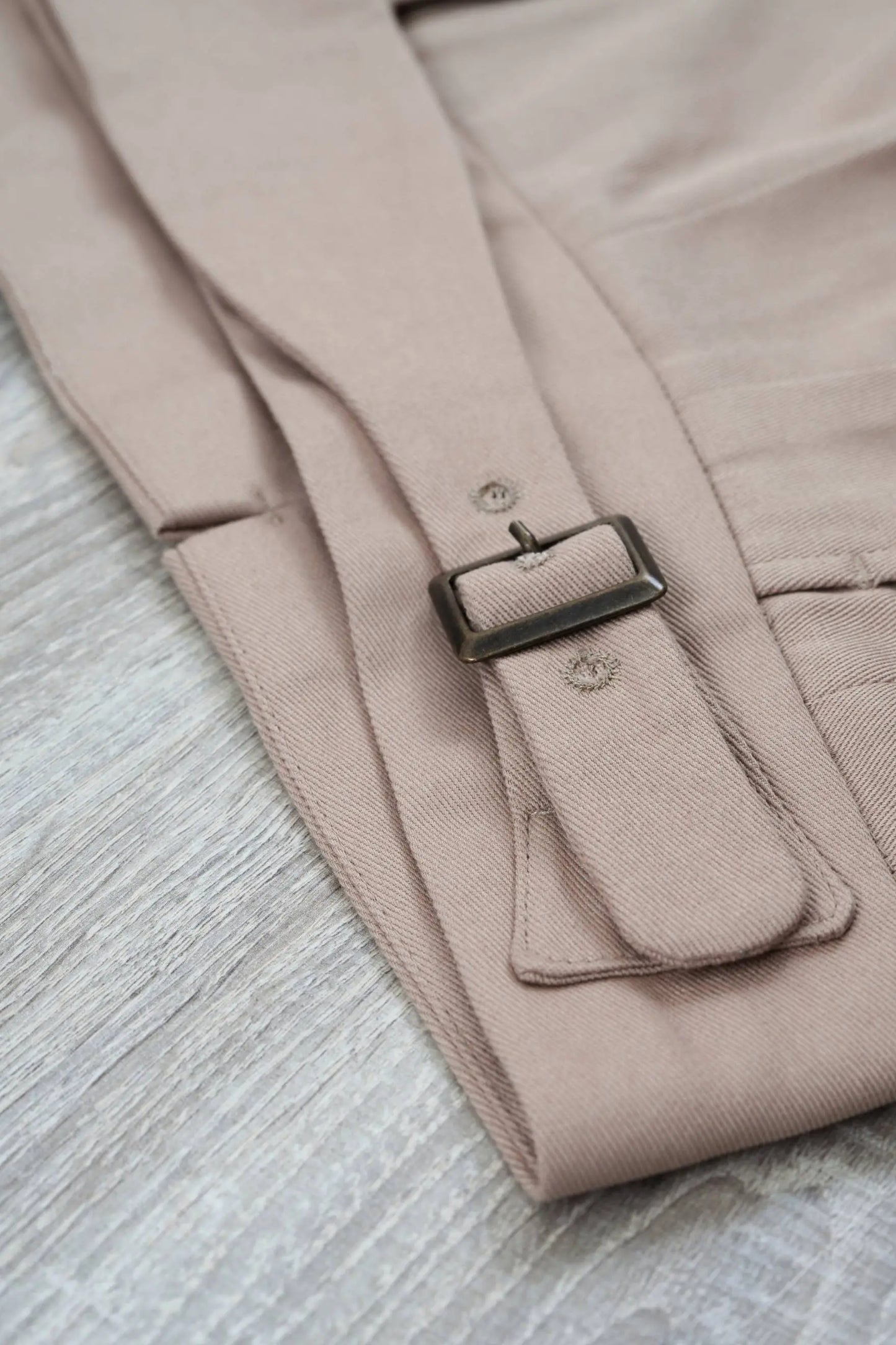 Pantalon tailleur pour homme en coton quatre saisons beige, coupe Gurkha, style vintage, fabriqué en Italie