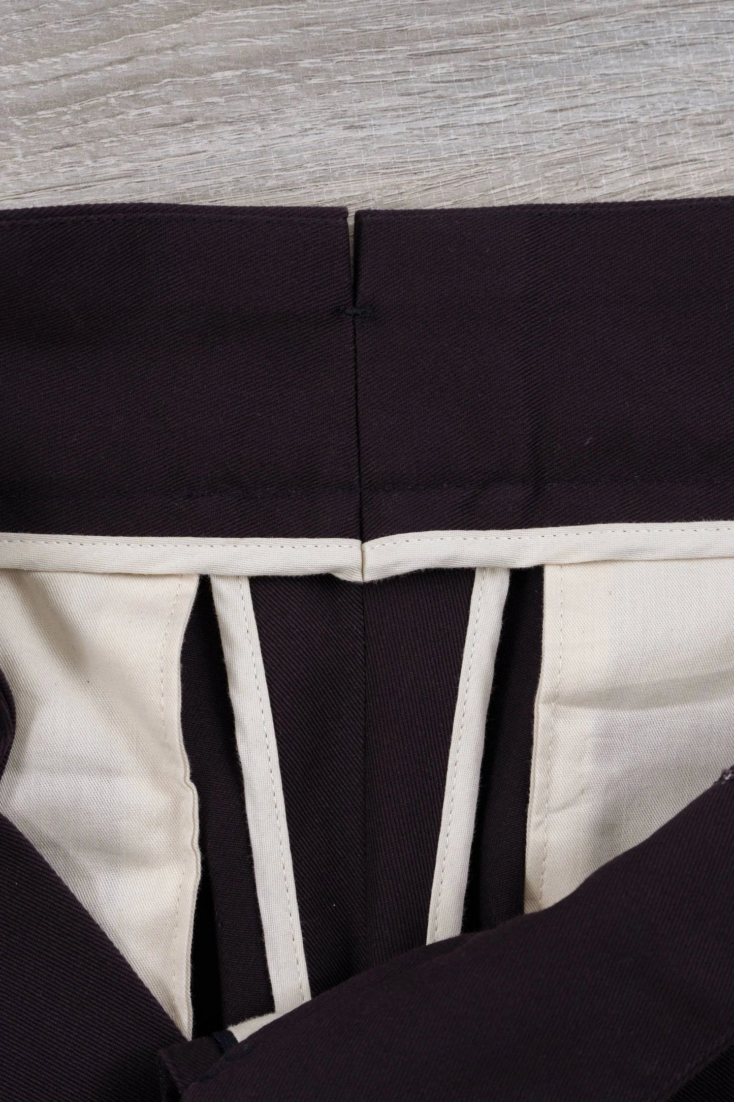 Trousers in four-season navy cotton