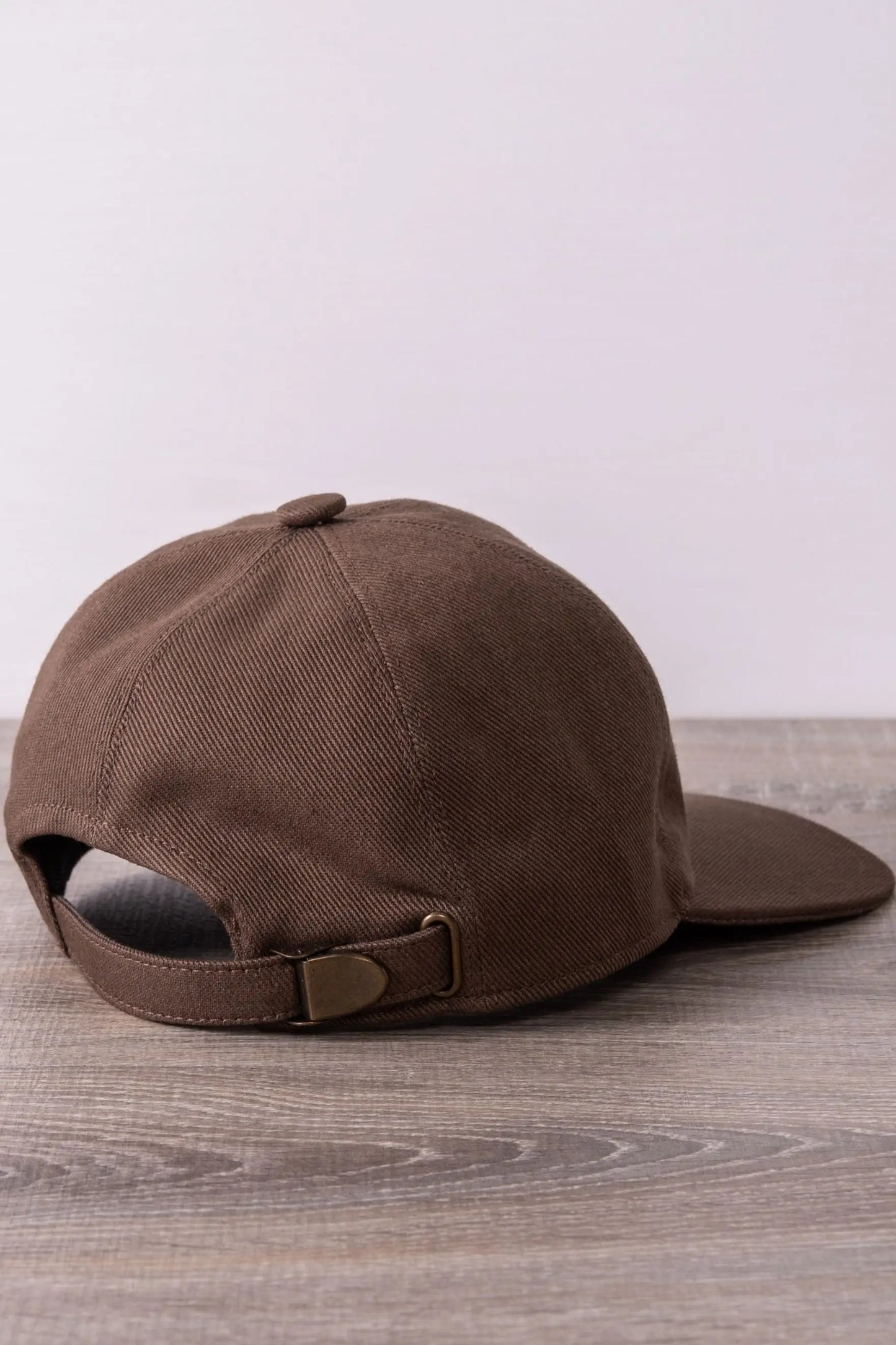 Brown Cotton Visor Cap Four Seasons