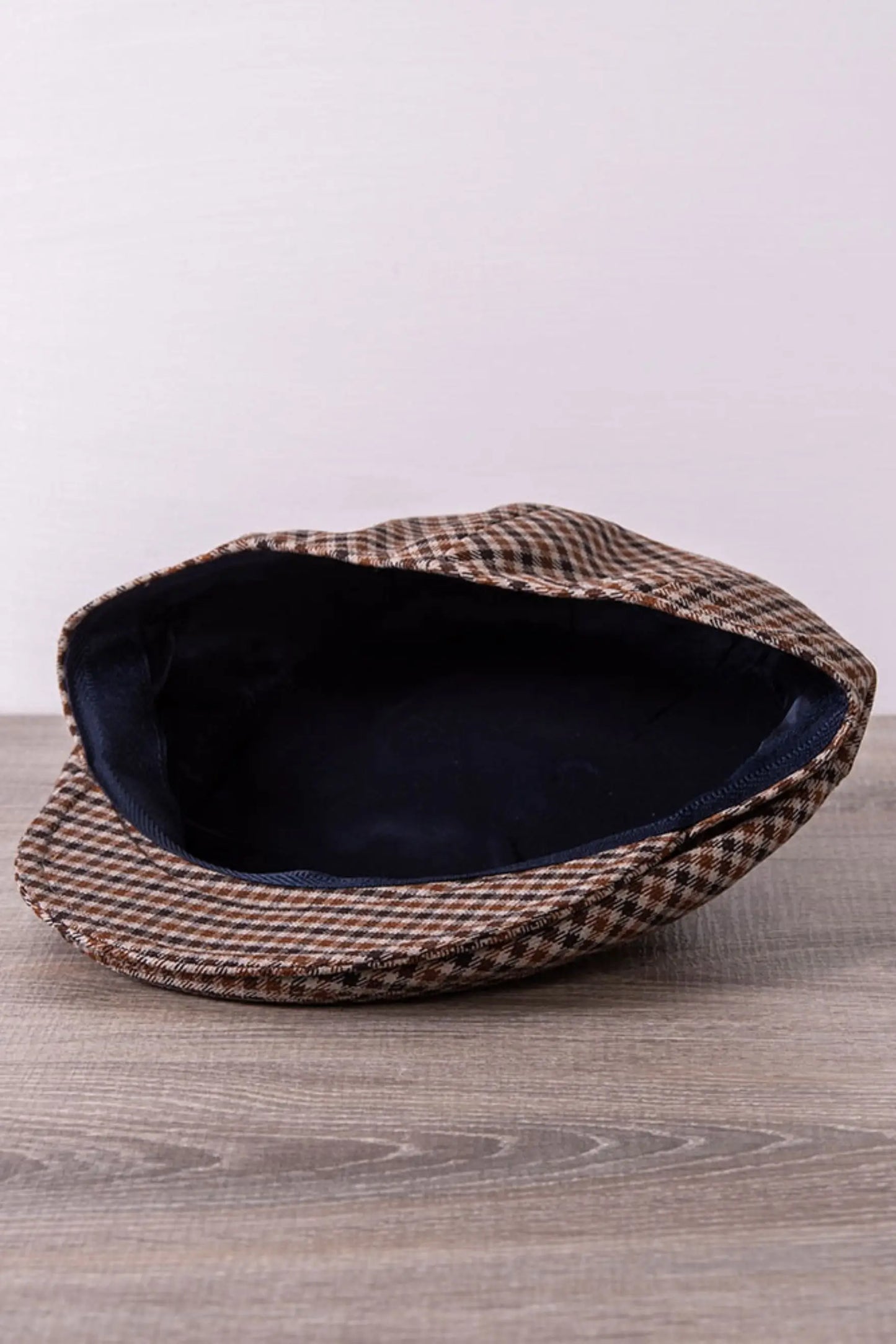 Coppola a quadri marrone Quattro Stagioni