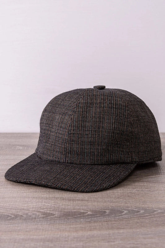 Casquette de baseball marron à Micro Fantaisie avec Visor Automne Hiver