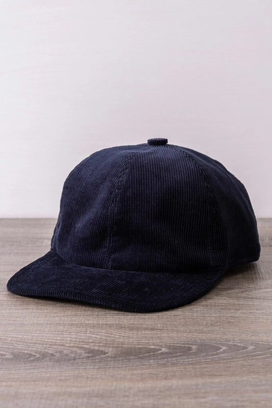 Casquette de Baseball en Velours Bleu Automne Hiver