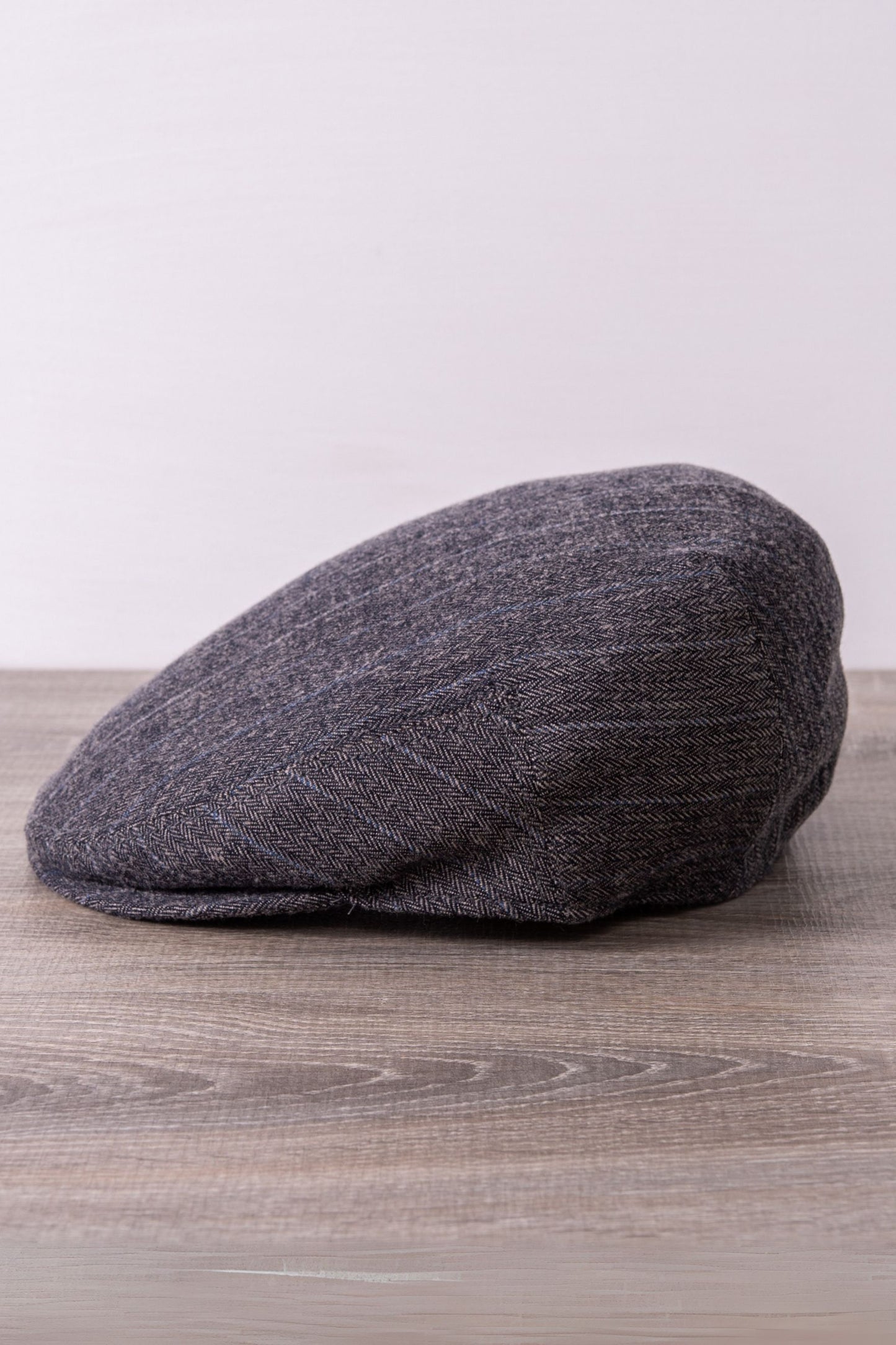 Casquette Grise à Chevrons - Laine, Automne Hiver