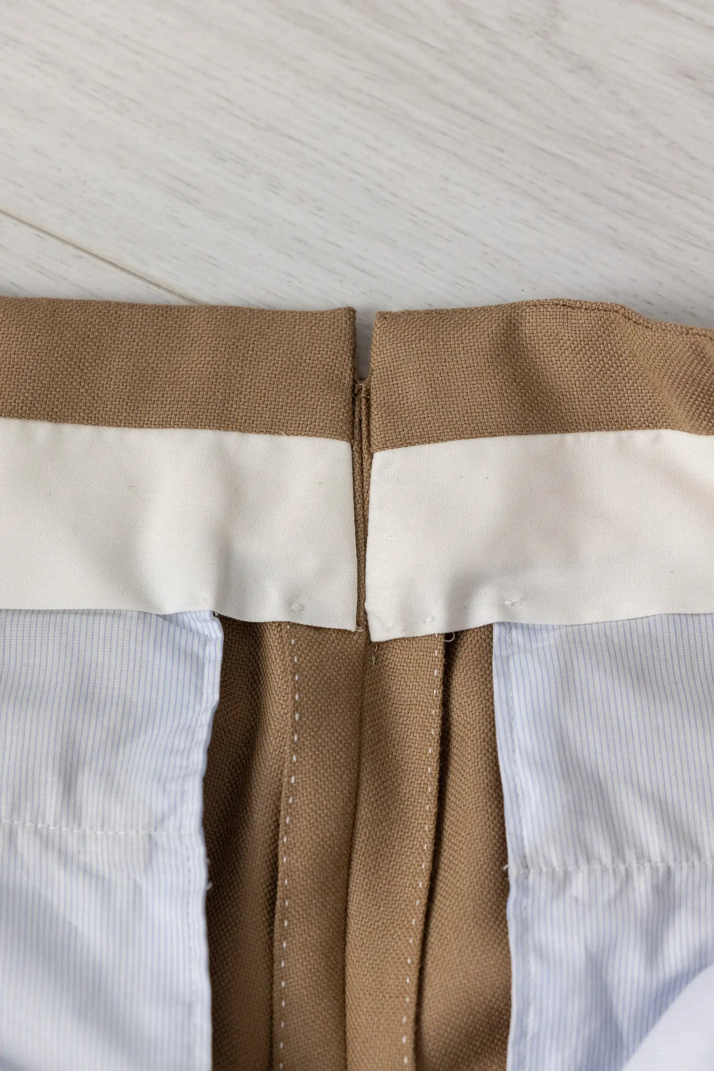 Four seasons beige wool trousers