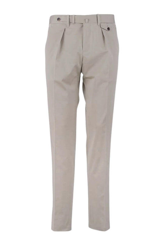 Pantalon chino en coton beige clair printemps été