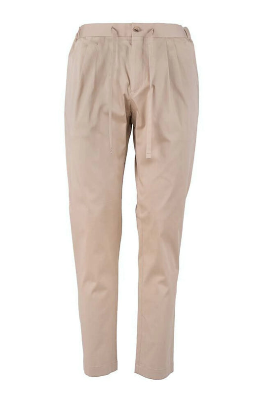 Pantalon en coton beige printemps été