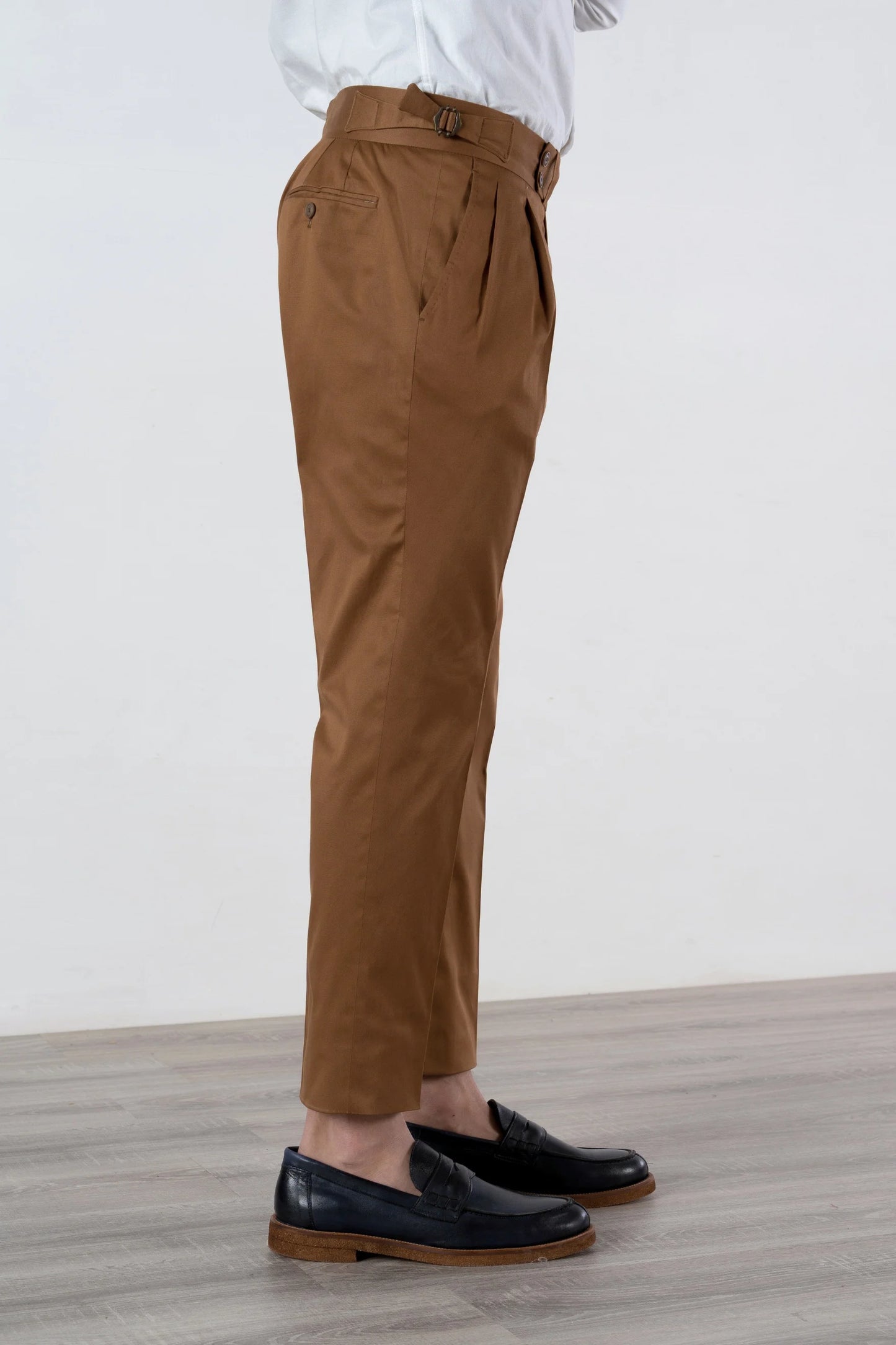 Four seasons brown cotton trousers