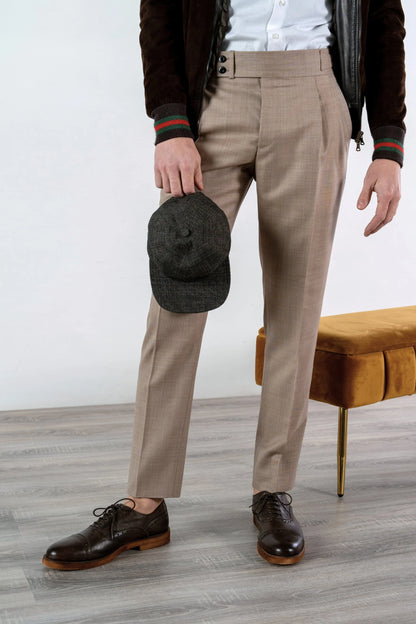 Four seasons beige wool trousers