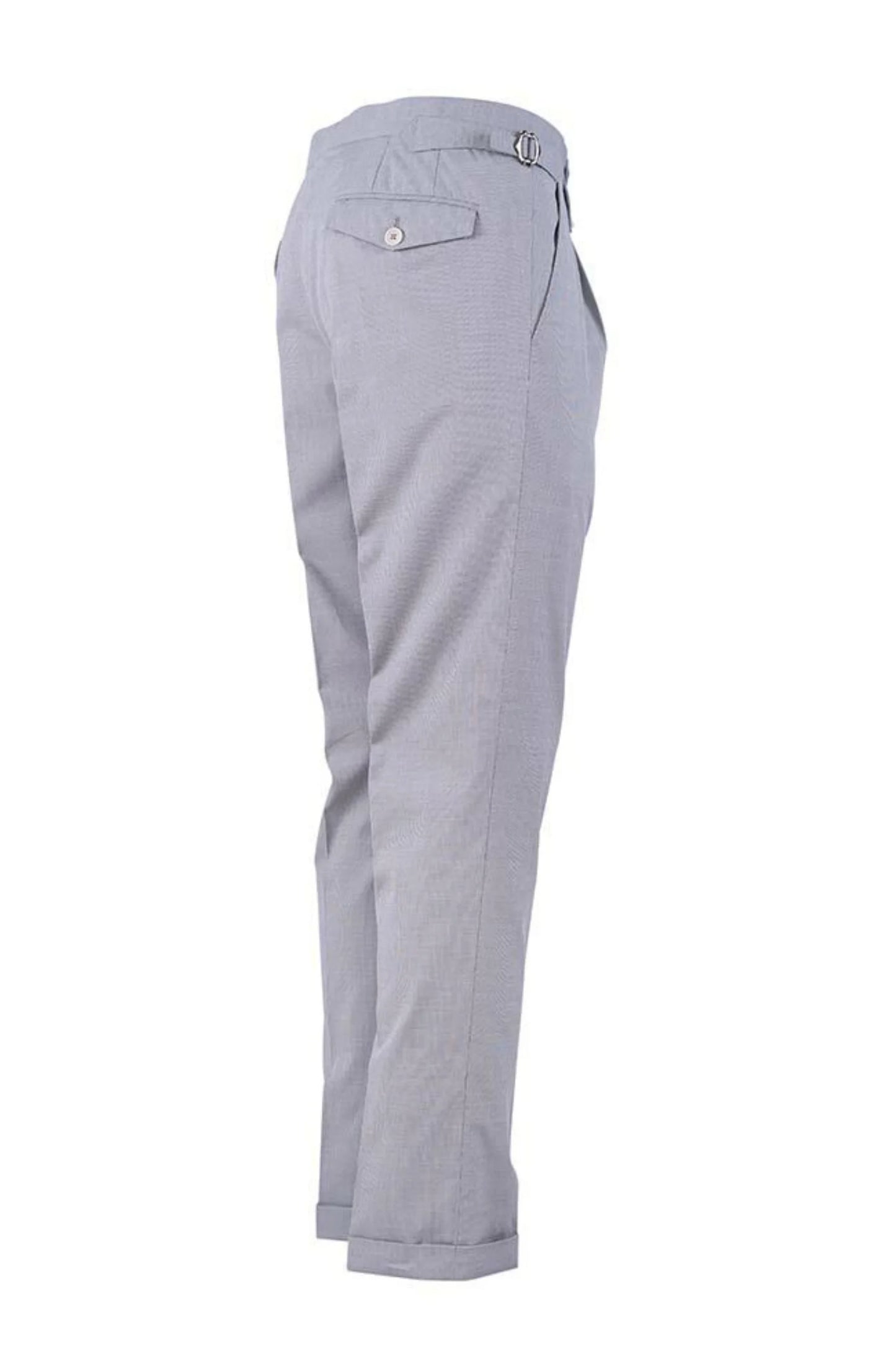 Spring summer light gray cotton trousers