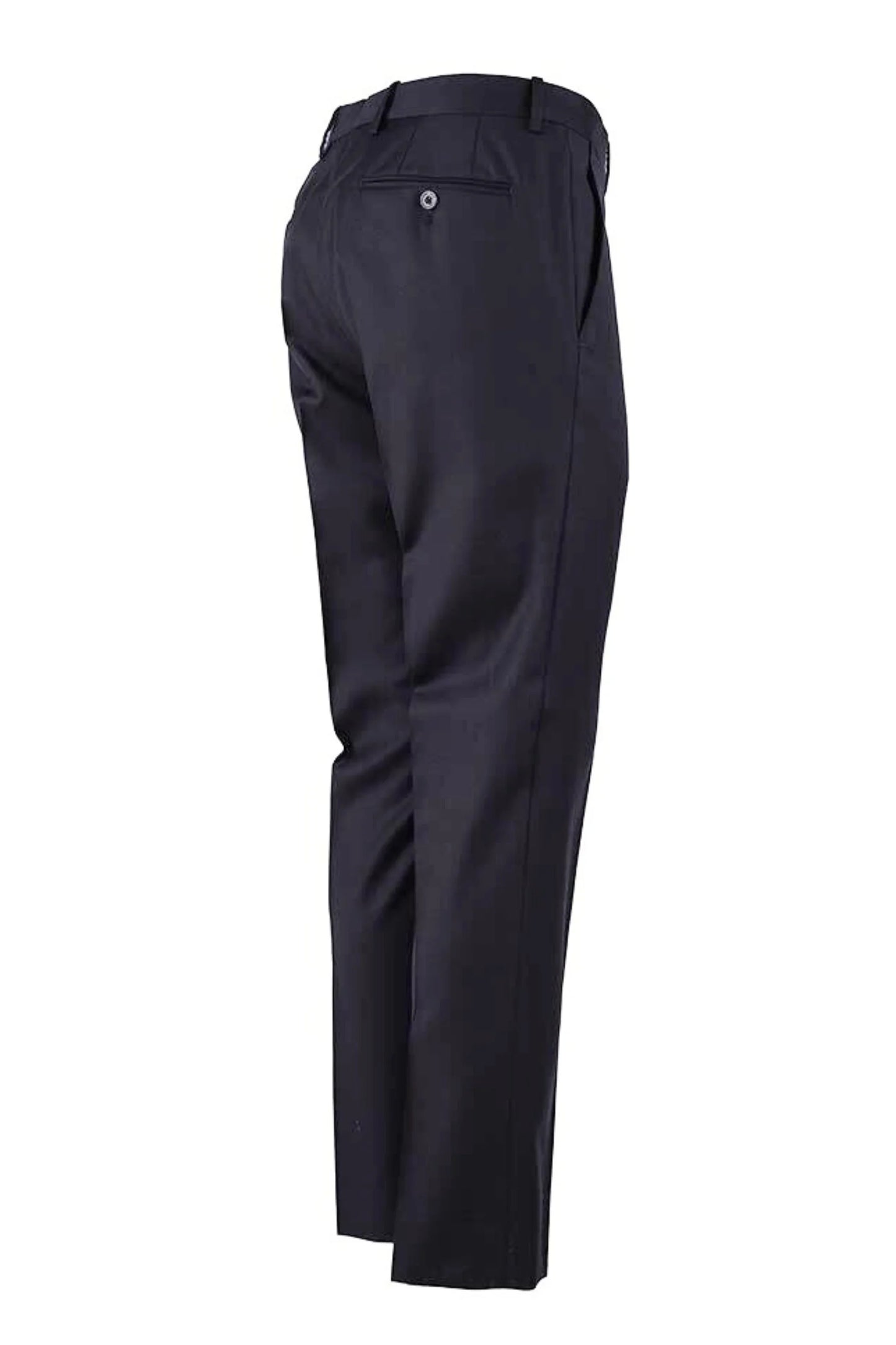 Four-season black wool trousers