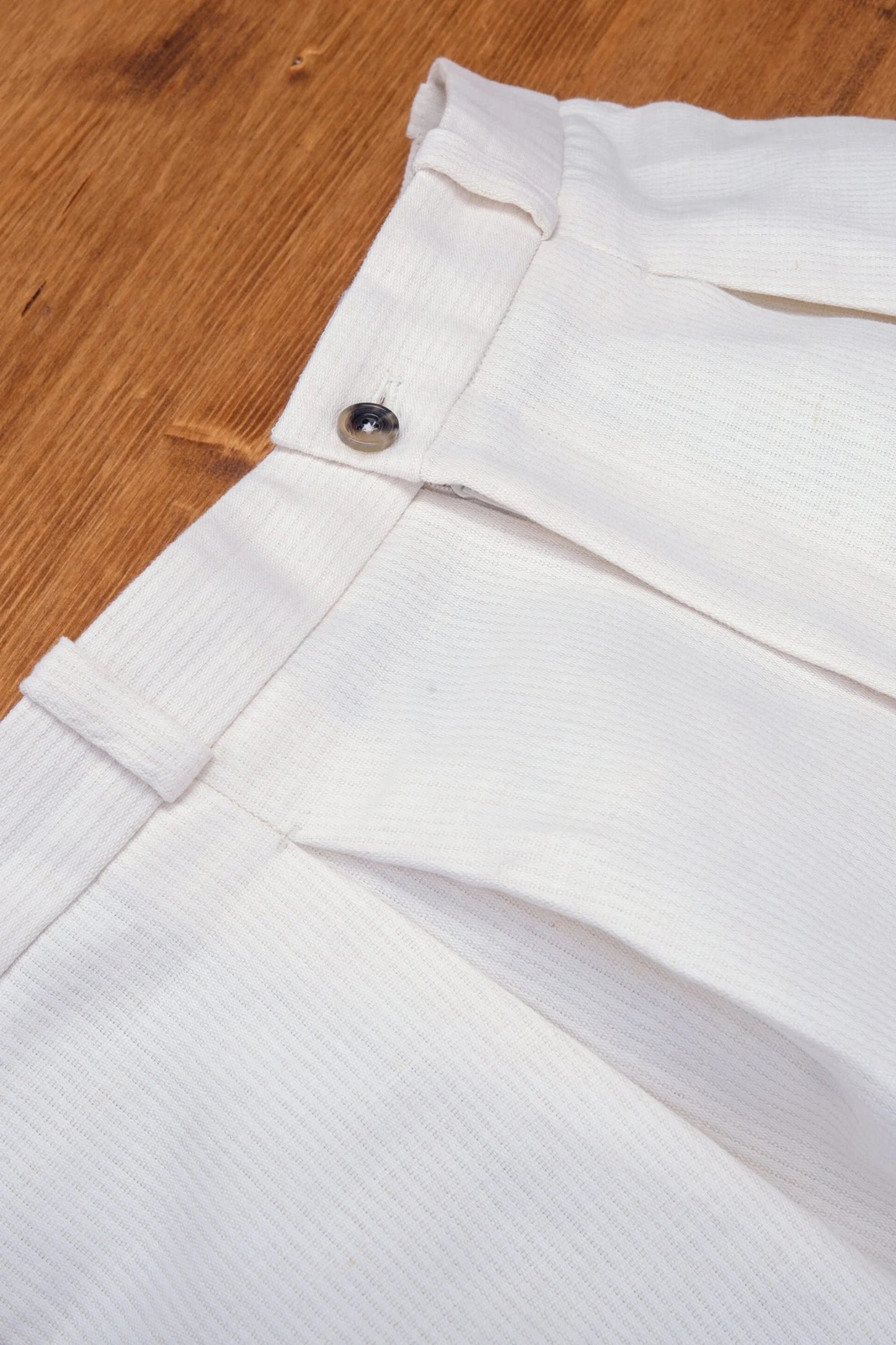 Four seasons ivory hemp trousers