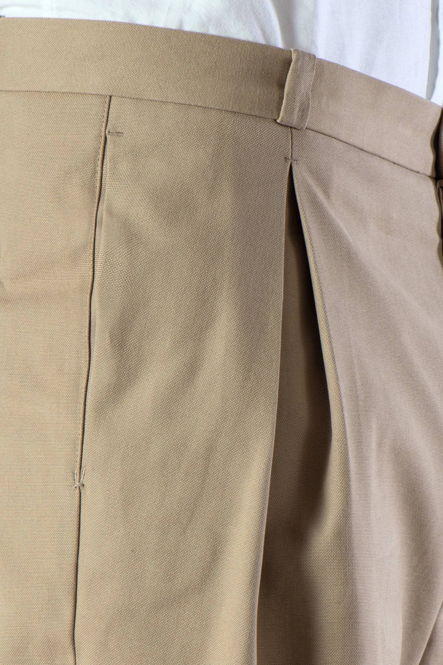 Pantalon quatre saisons en coton beige