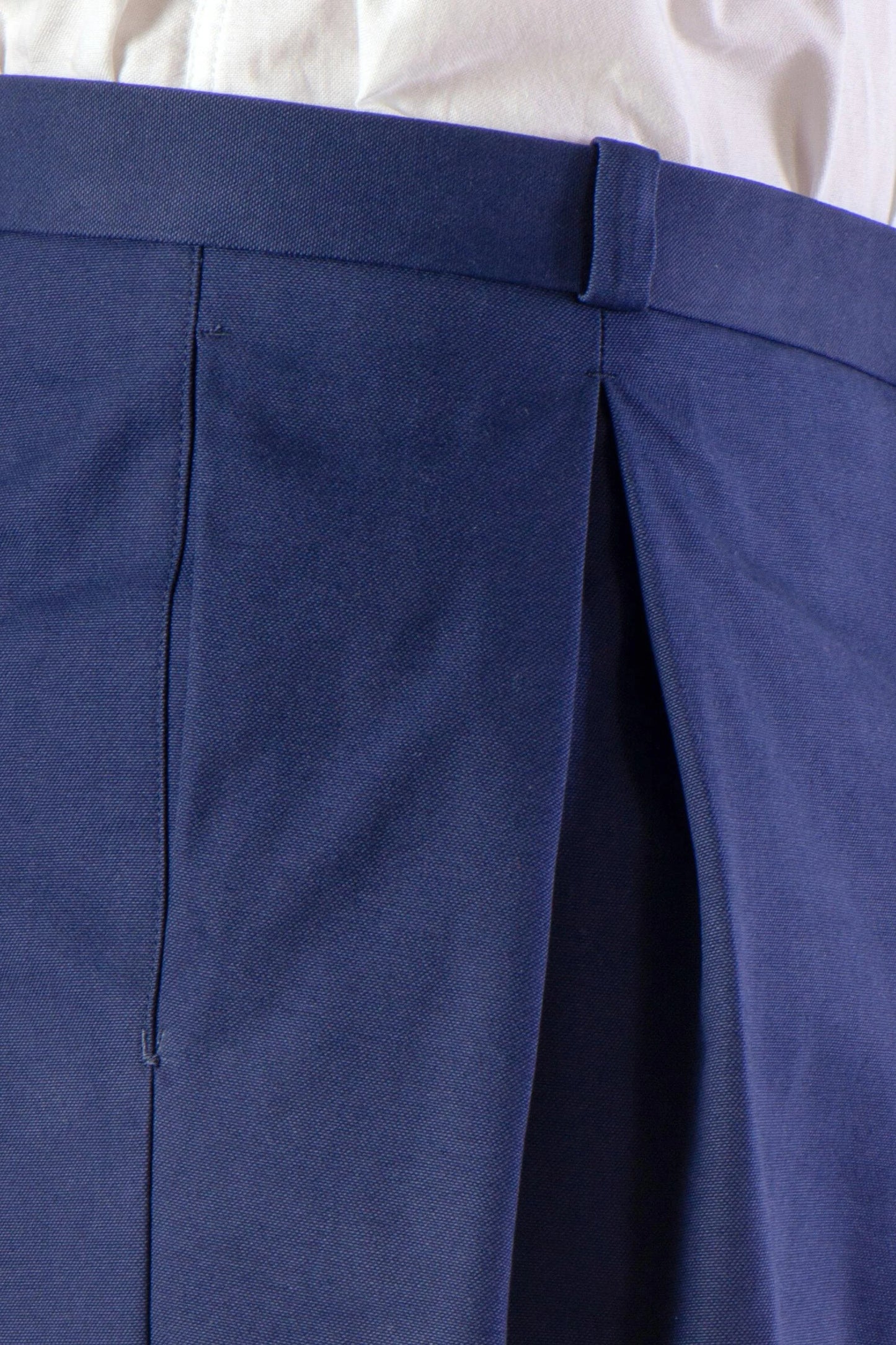 Four seasons blue cotton trousers