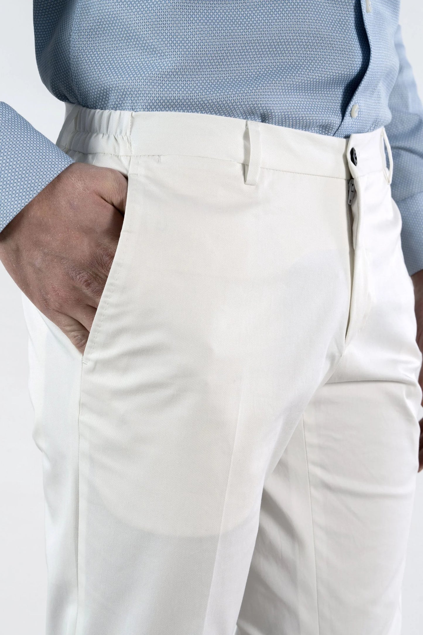 Pantaloni in cotone bianco primavera estate