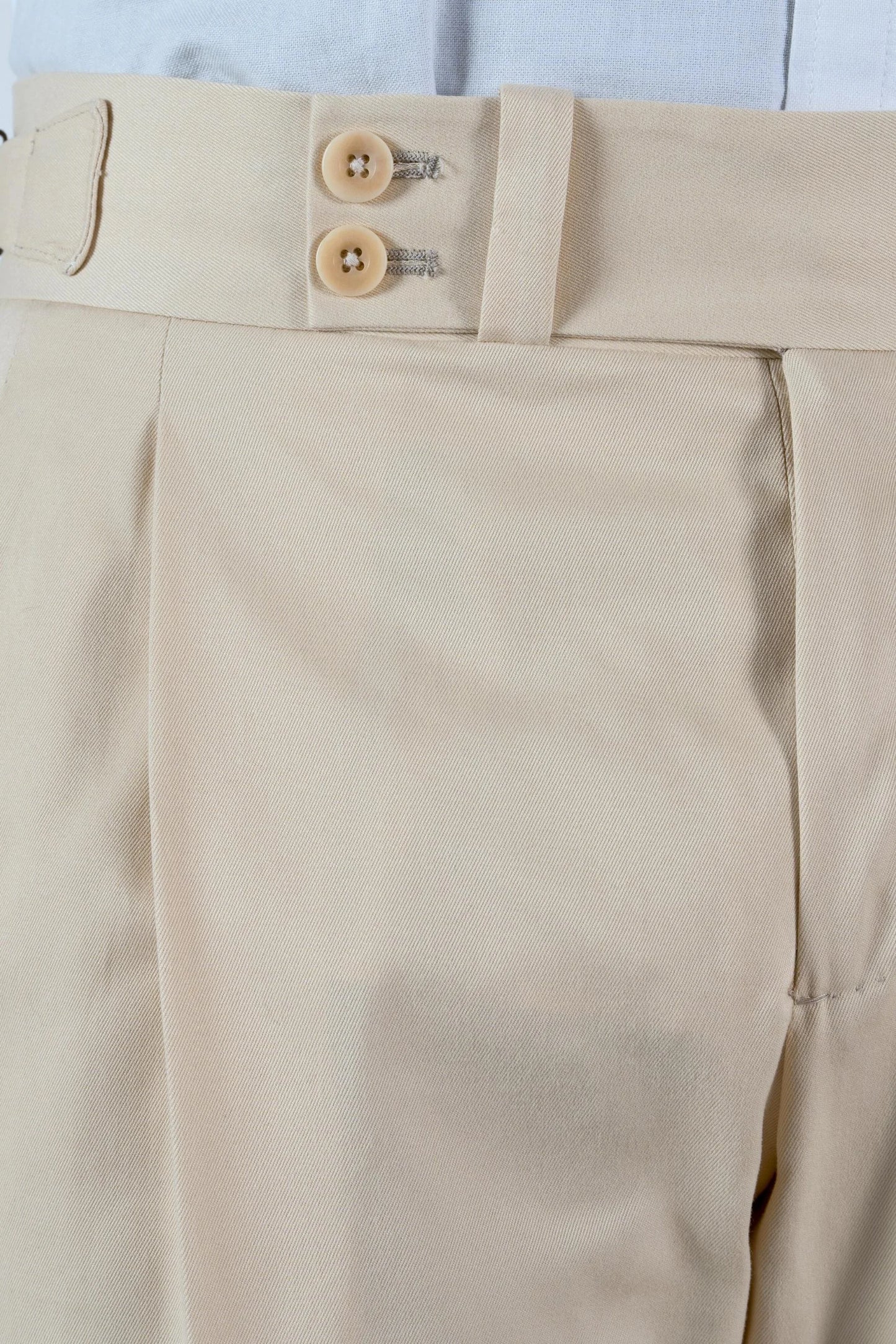 Four seasons ivory cotton trousers