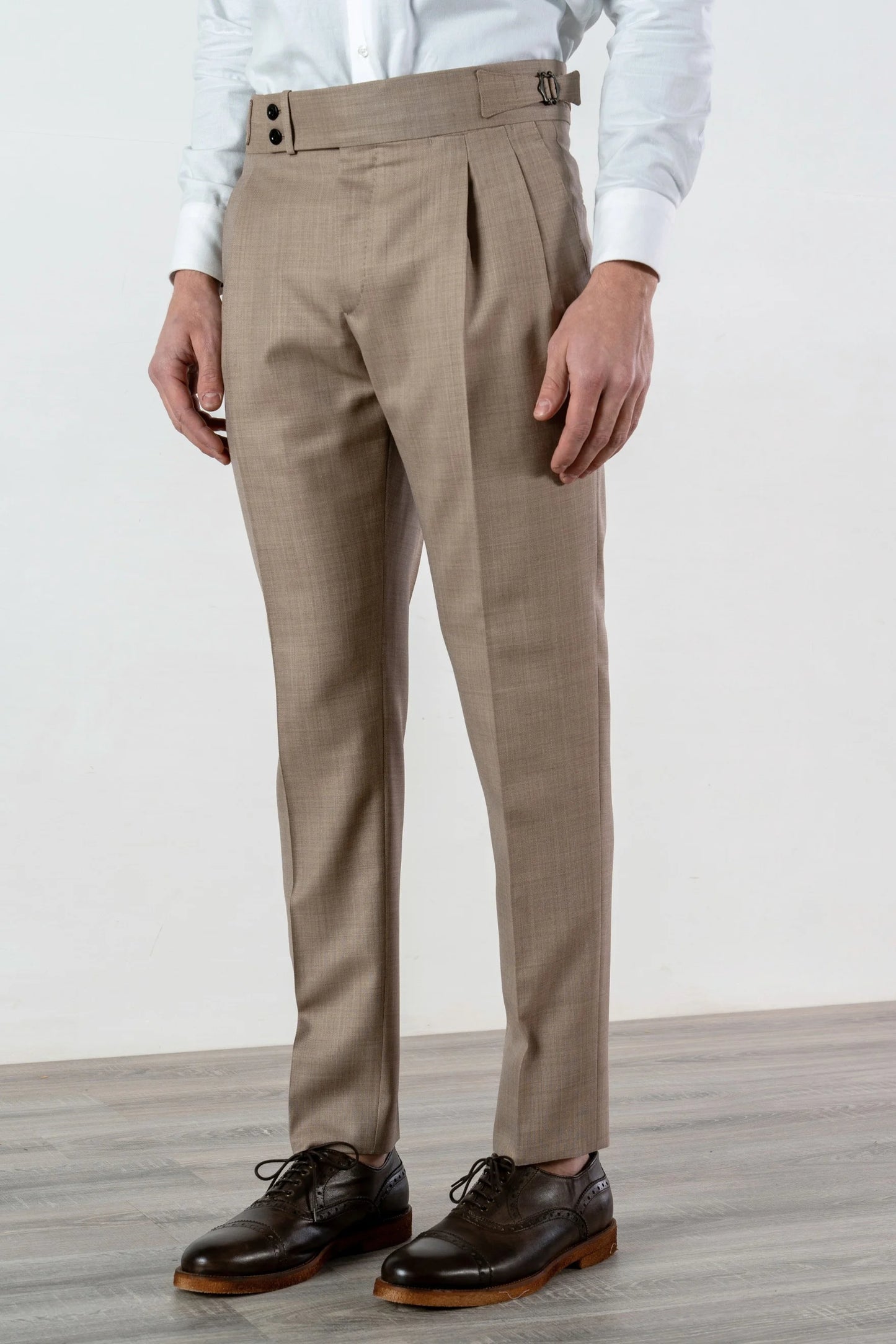 Four seasons beige wool trousers