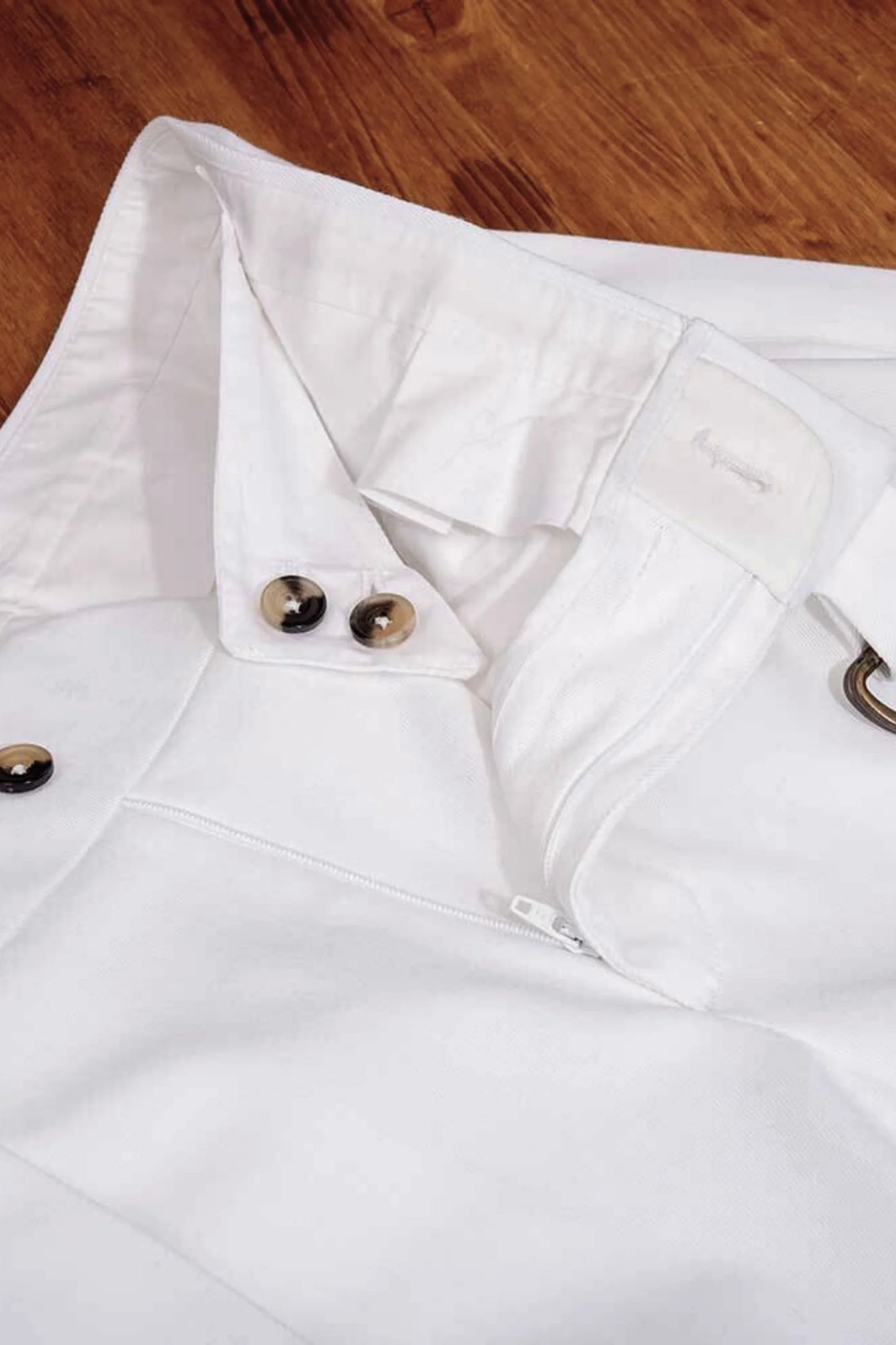 Pantalon quatre saisons en coton blanc