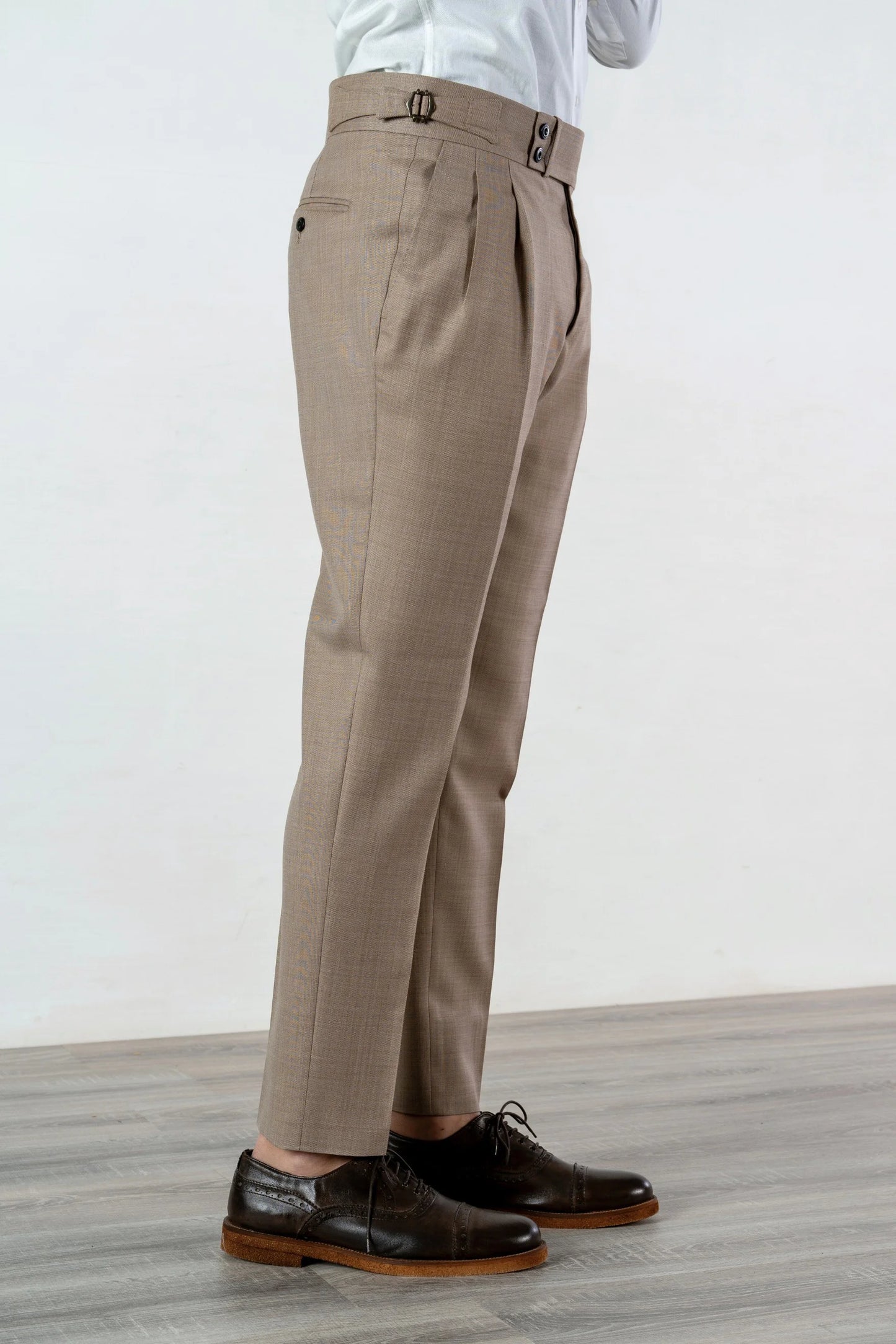 Four seasons beige wool trousers
