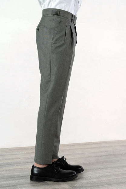 Four seasons green wool trousers