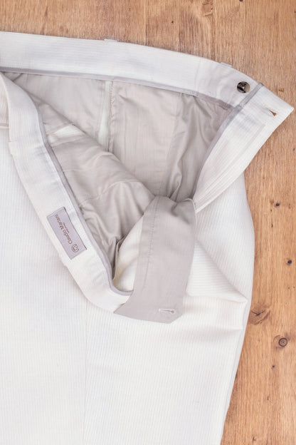 Pantalon quatre saisons en chanvre ivoire