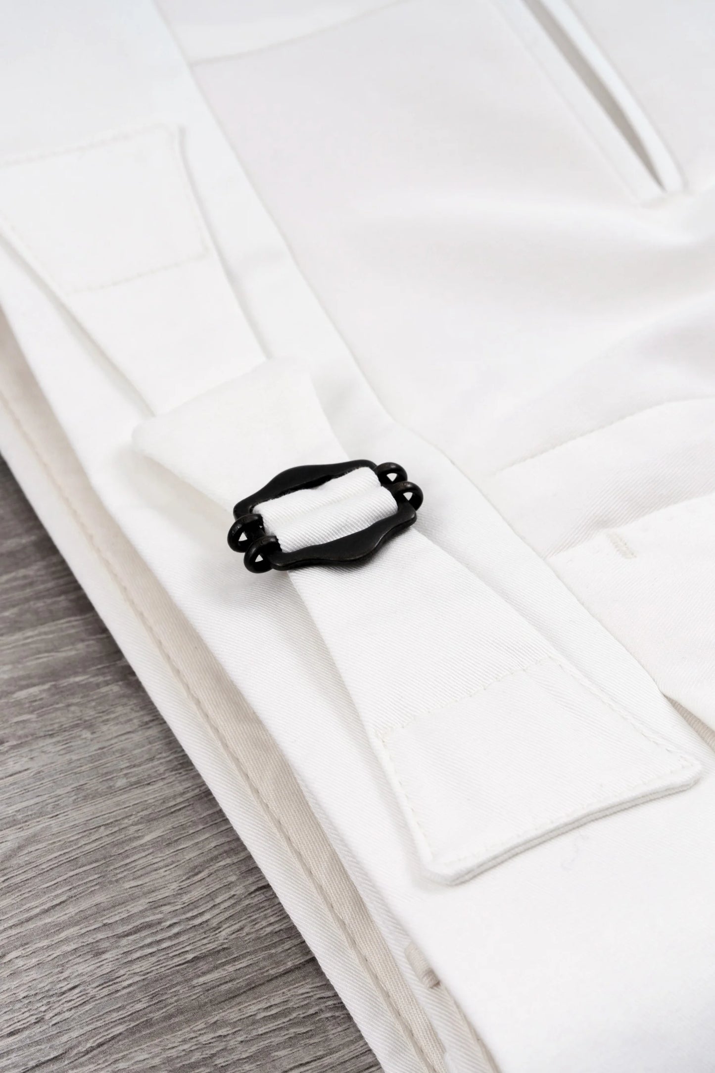 Spring Summer white cotton trousers