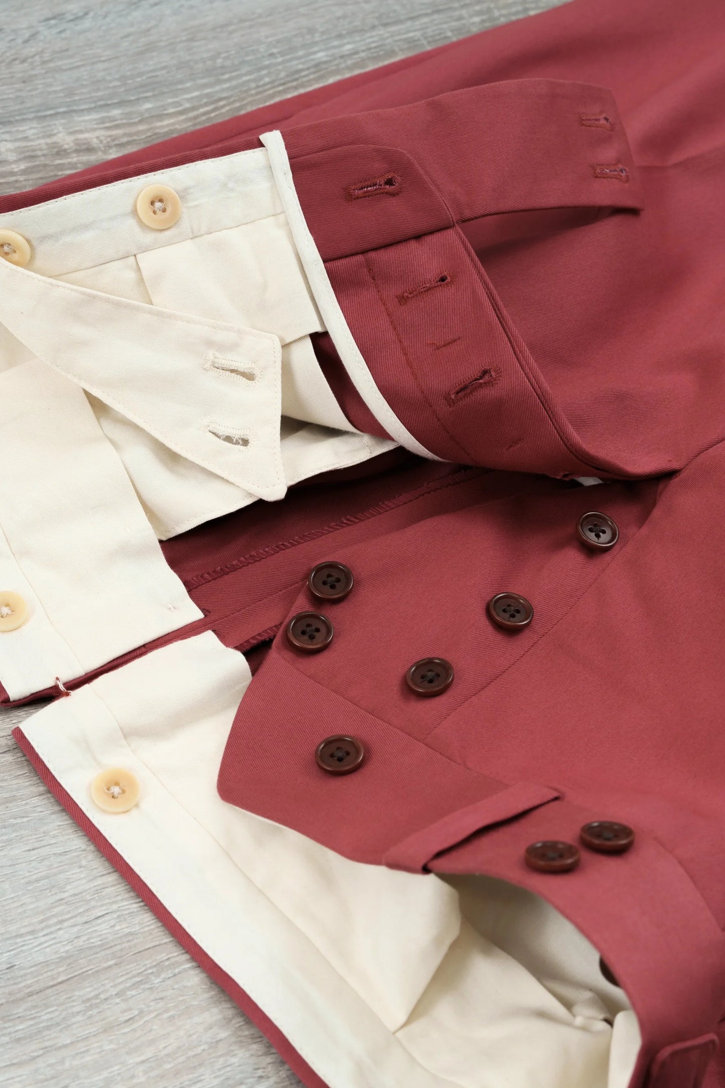 Pantalon en coton rouge quatre saisons