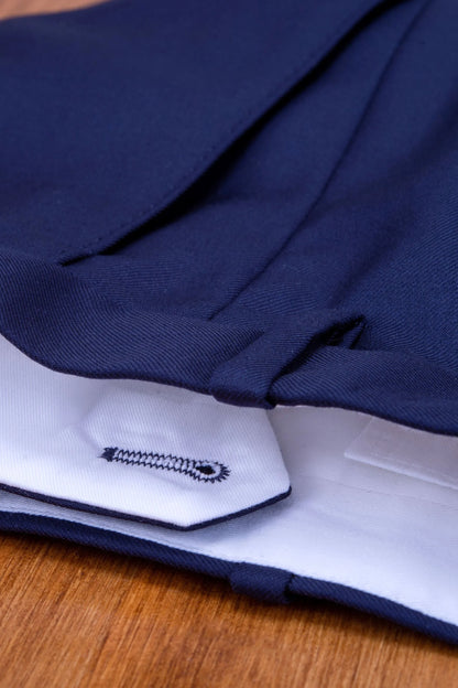Four seasons blue wool trousers