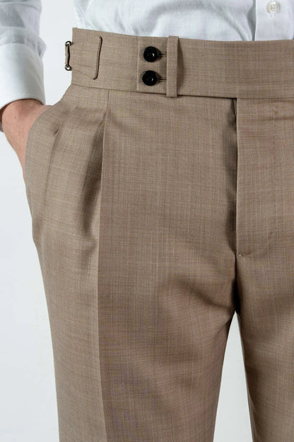 Four seasons beige wool trousers