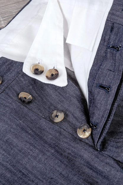 Pantaloni in denim blu quattro stagioni