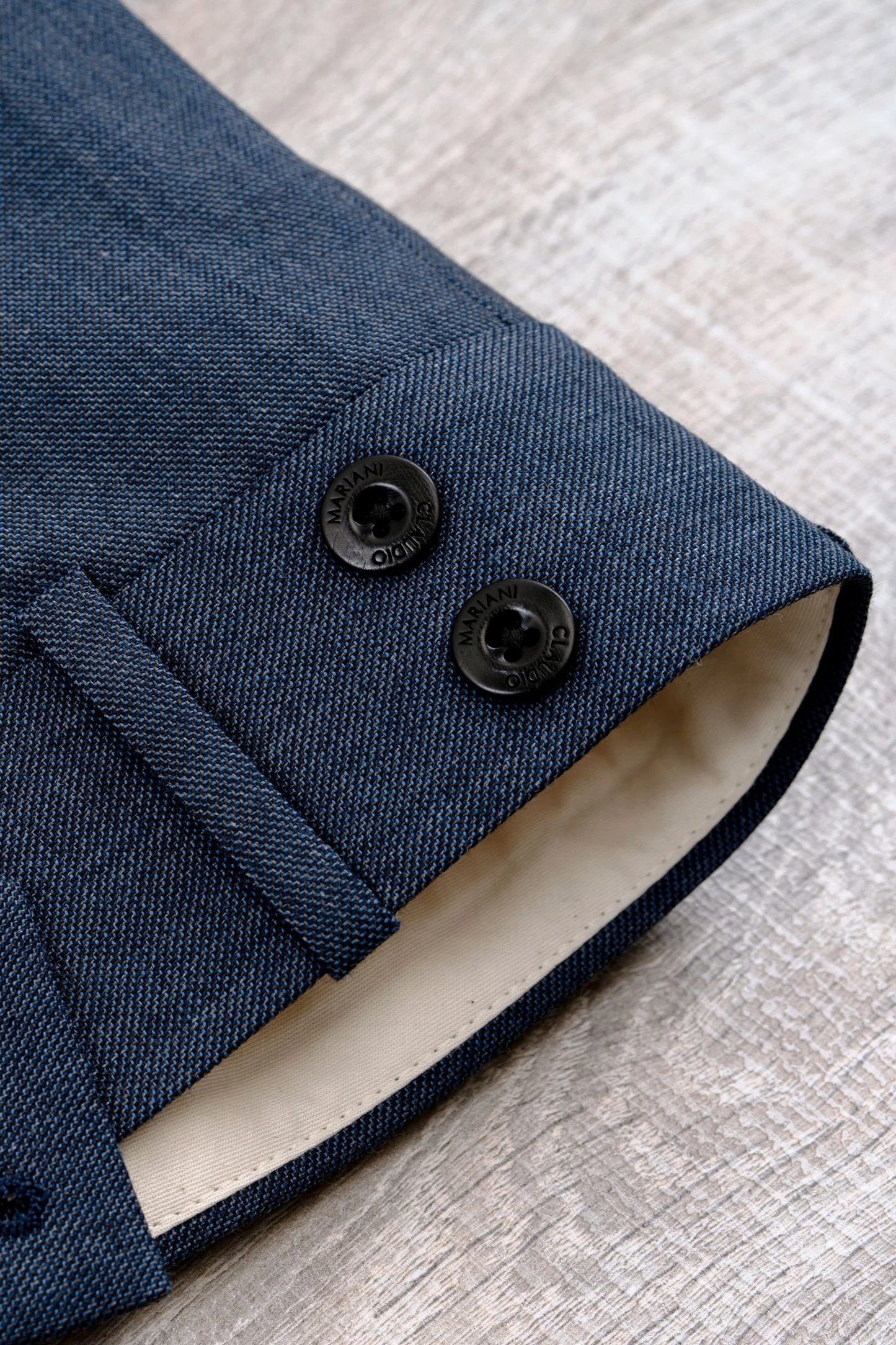 Pantalon en laine quatre saisons bleu