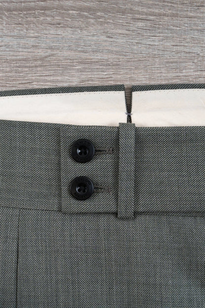 Four seasons green wool trousers