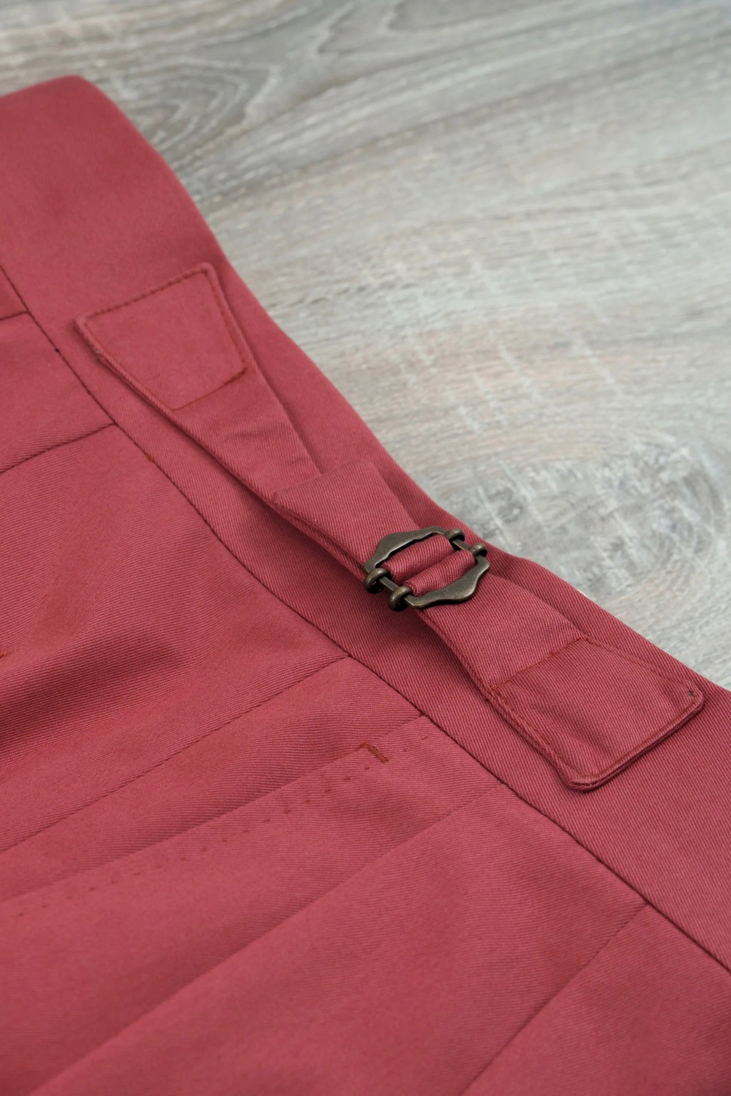 Four seasons red cotton trousers