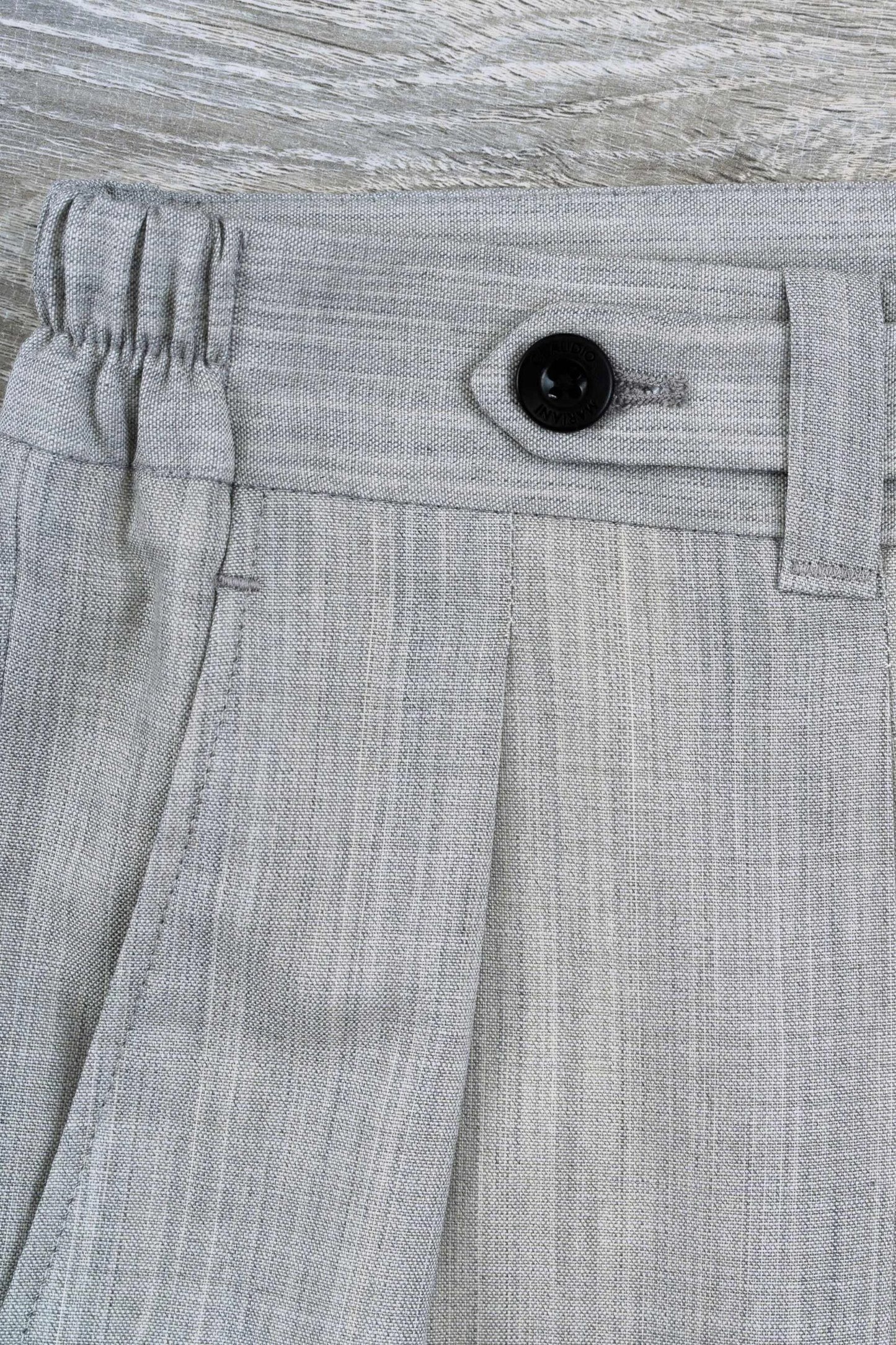 Spring summer light gray wool trousers