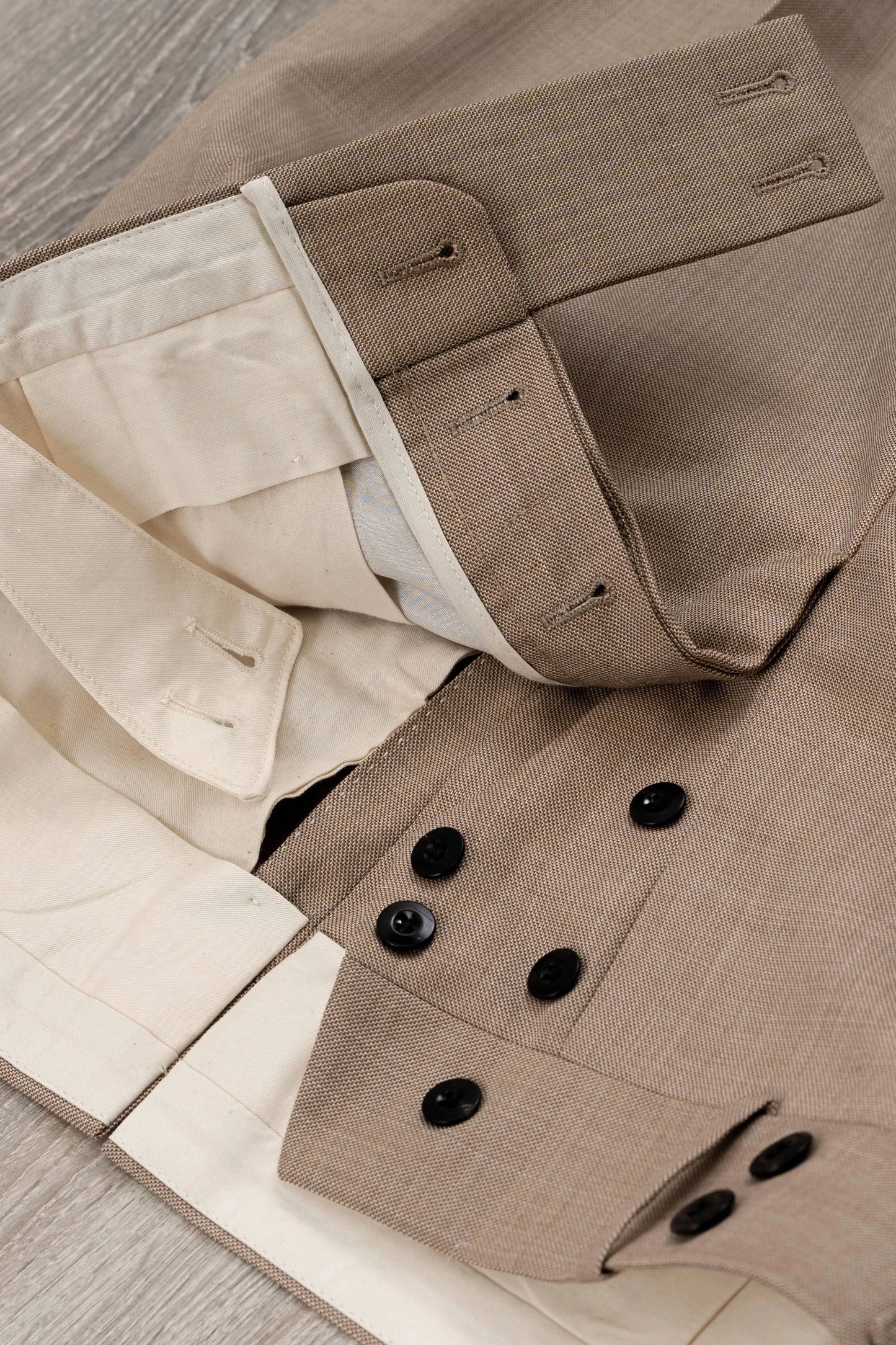 Four seasons beige wool trousers