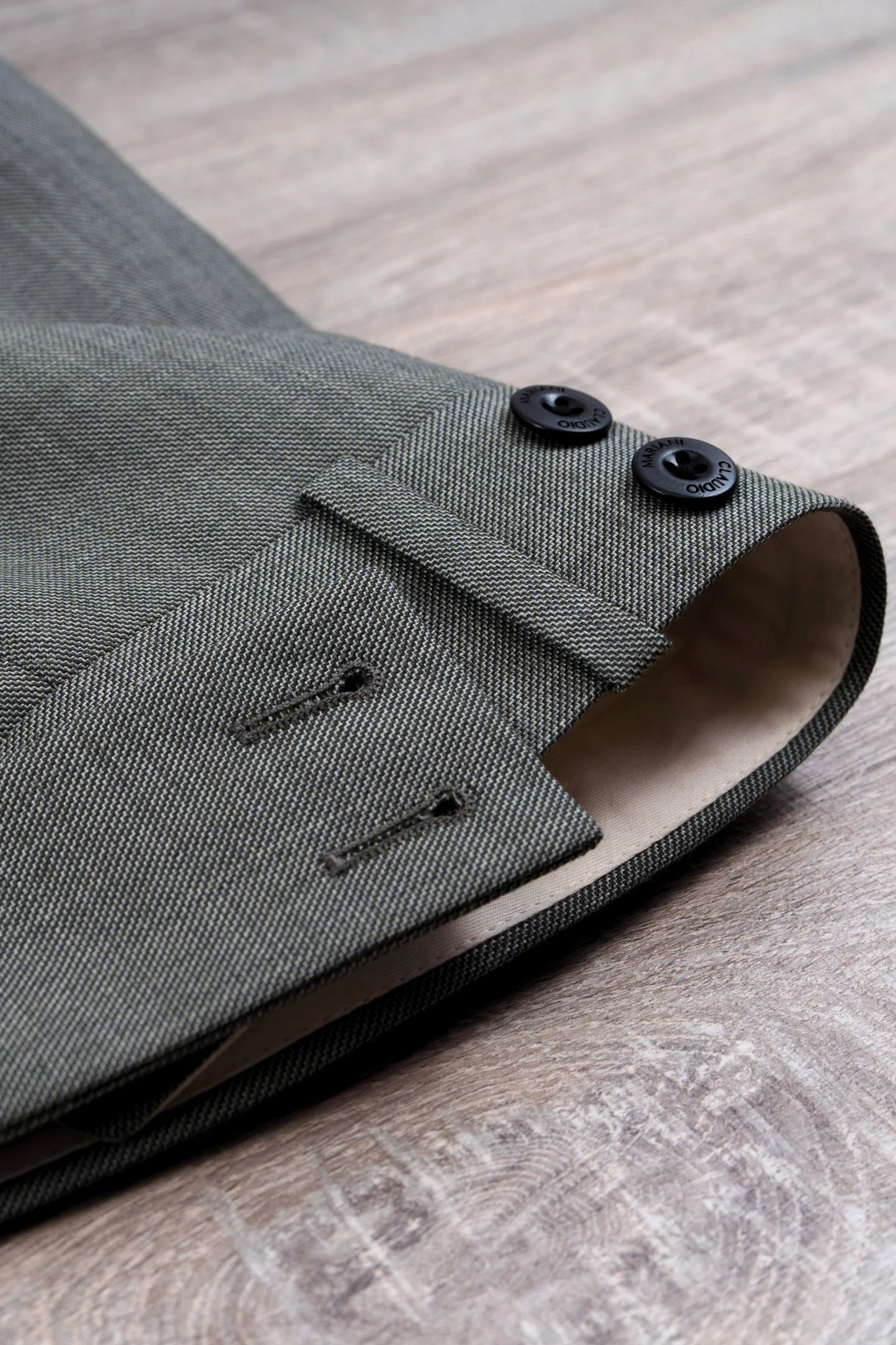 Four seasons green wool trousers