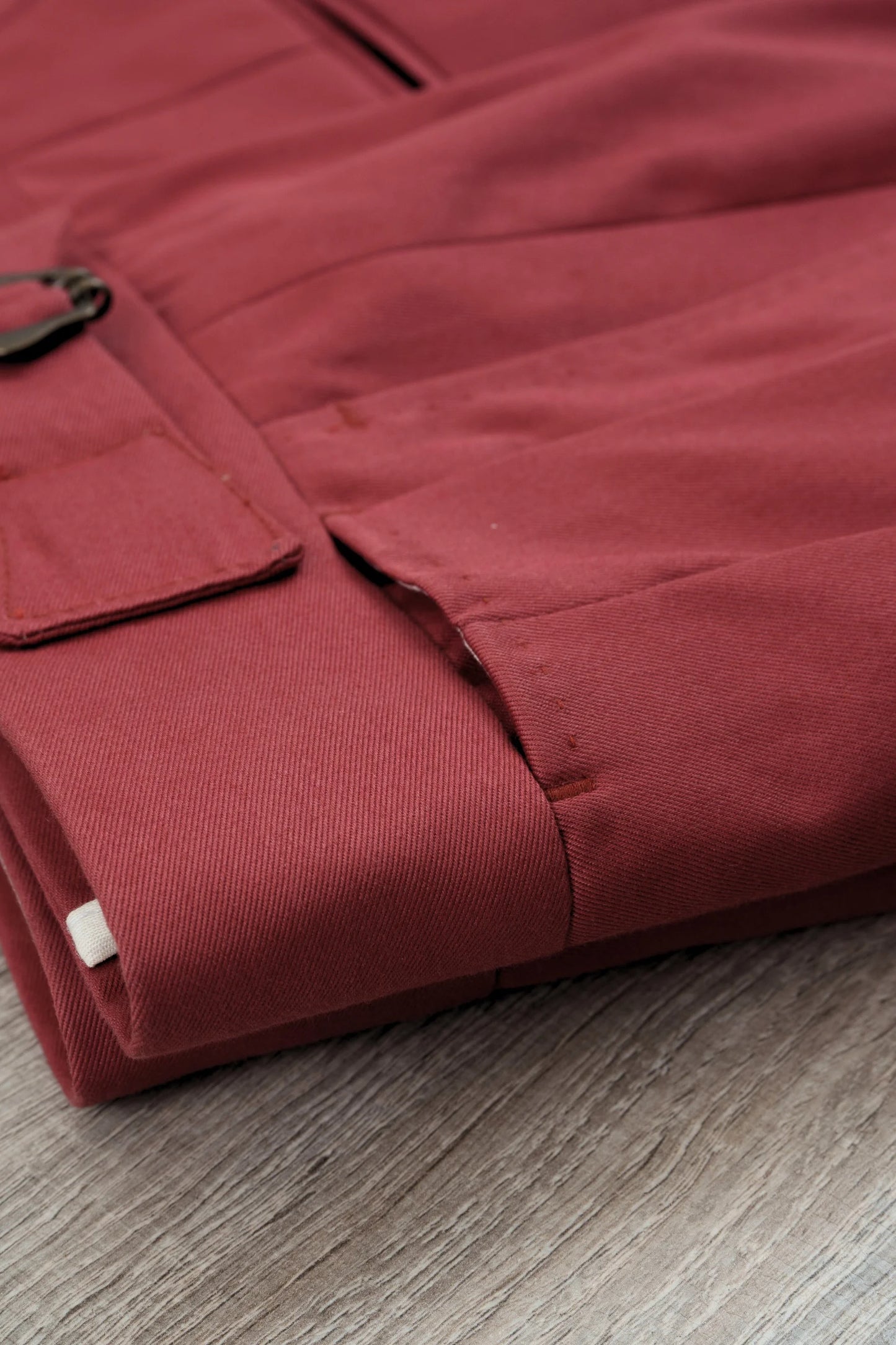 Four seasons red cotton trousers