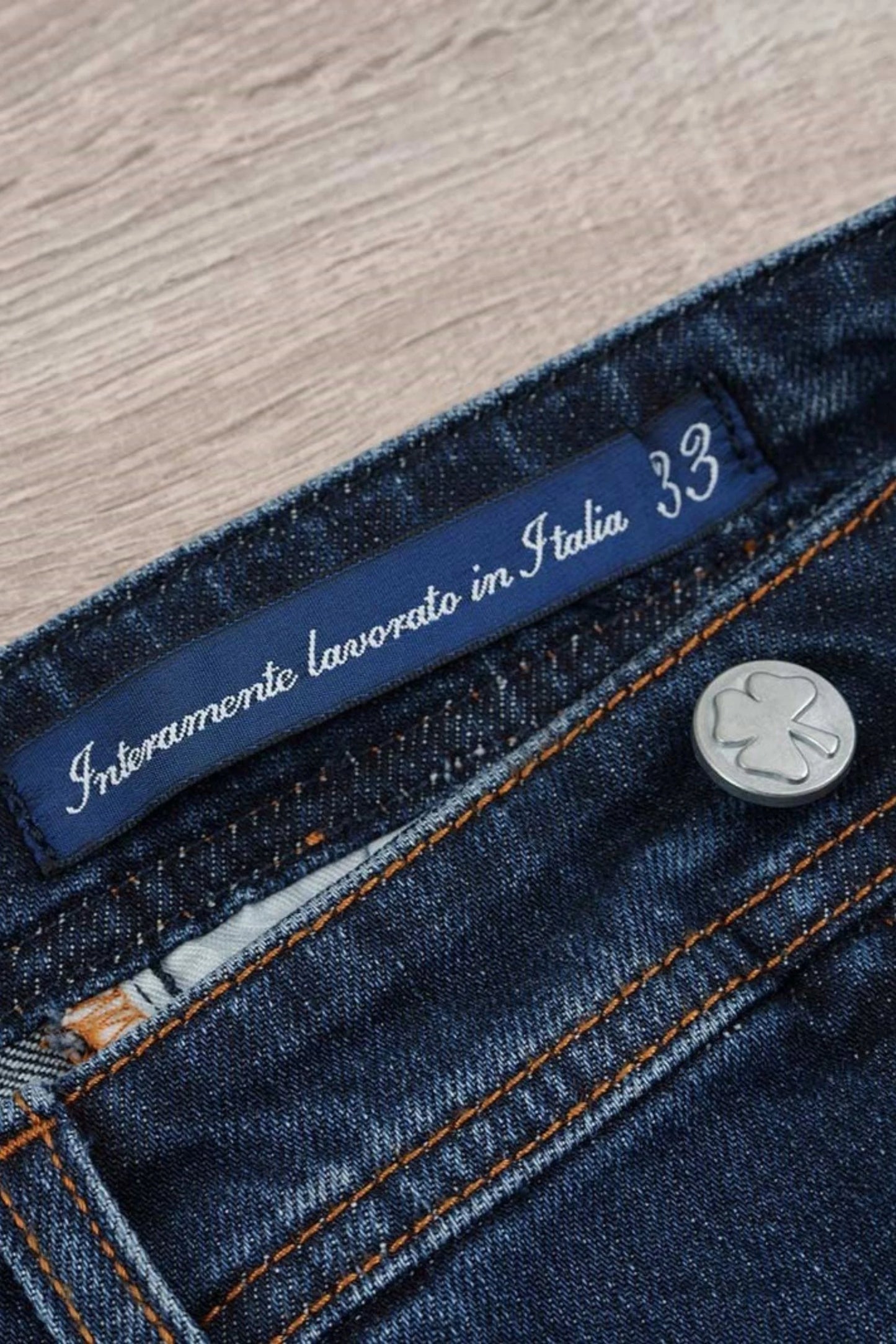 Four seasons blue denim cotton jeans