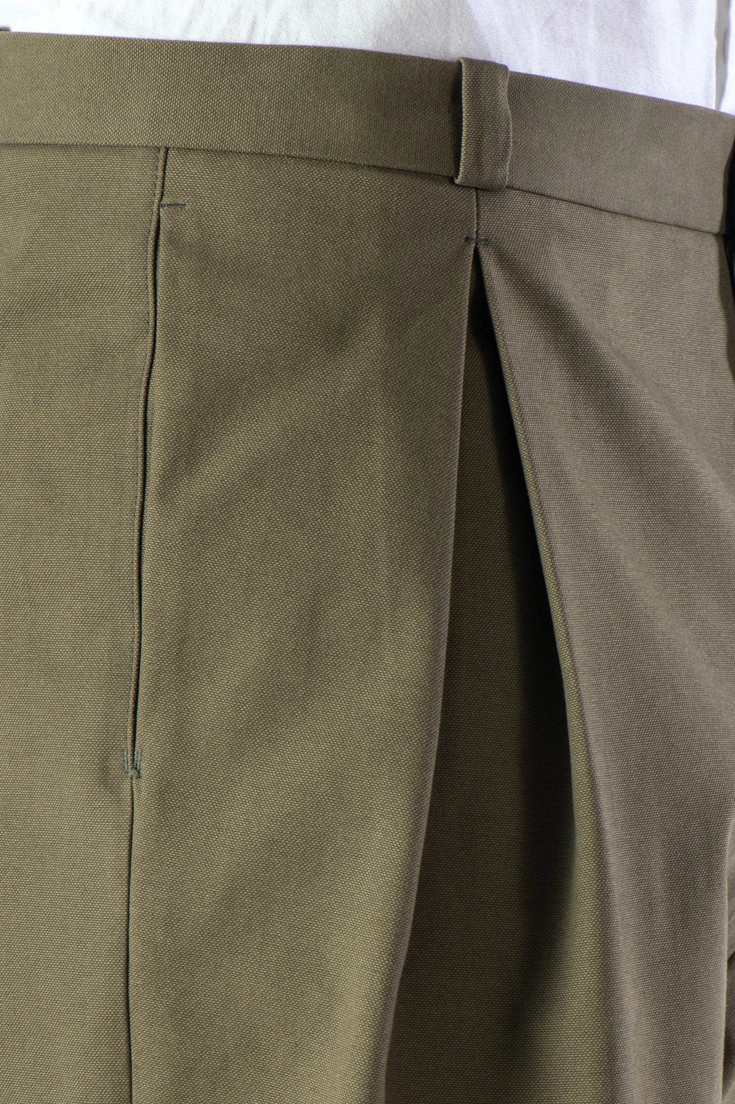 Four seasons green cotton trousers