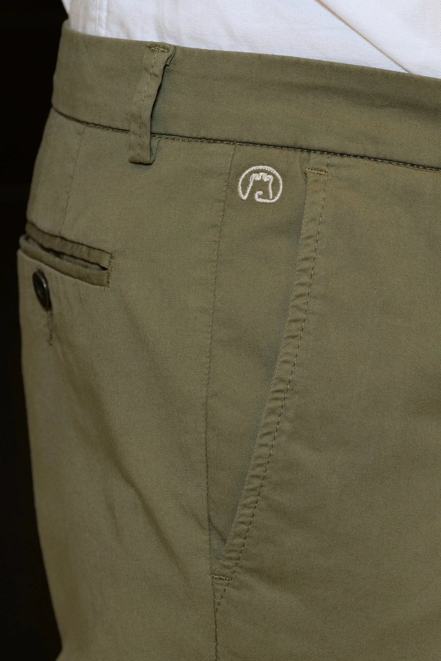 Pantaloni chino in cotone verde primavera estate