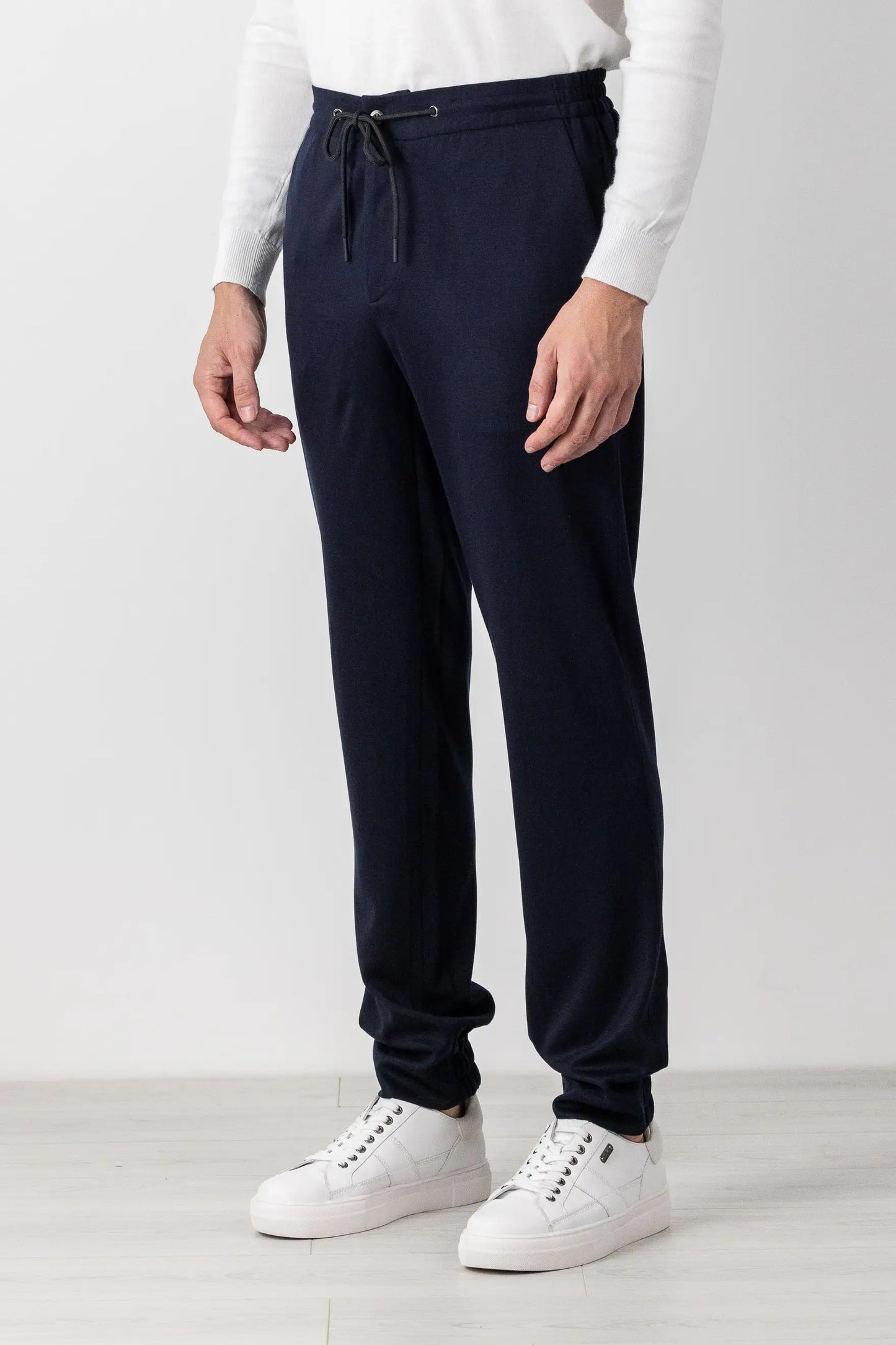 Pantalon en jersey lyocell bleu automne hiver