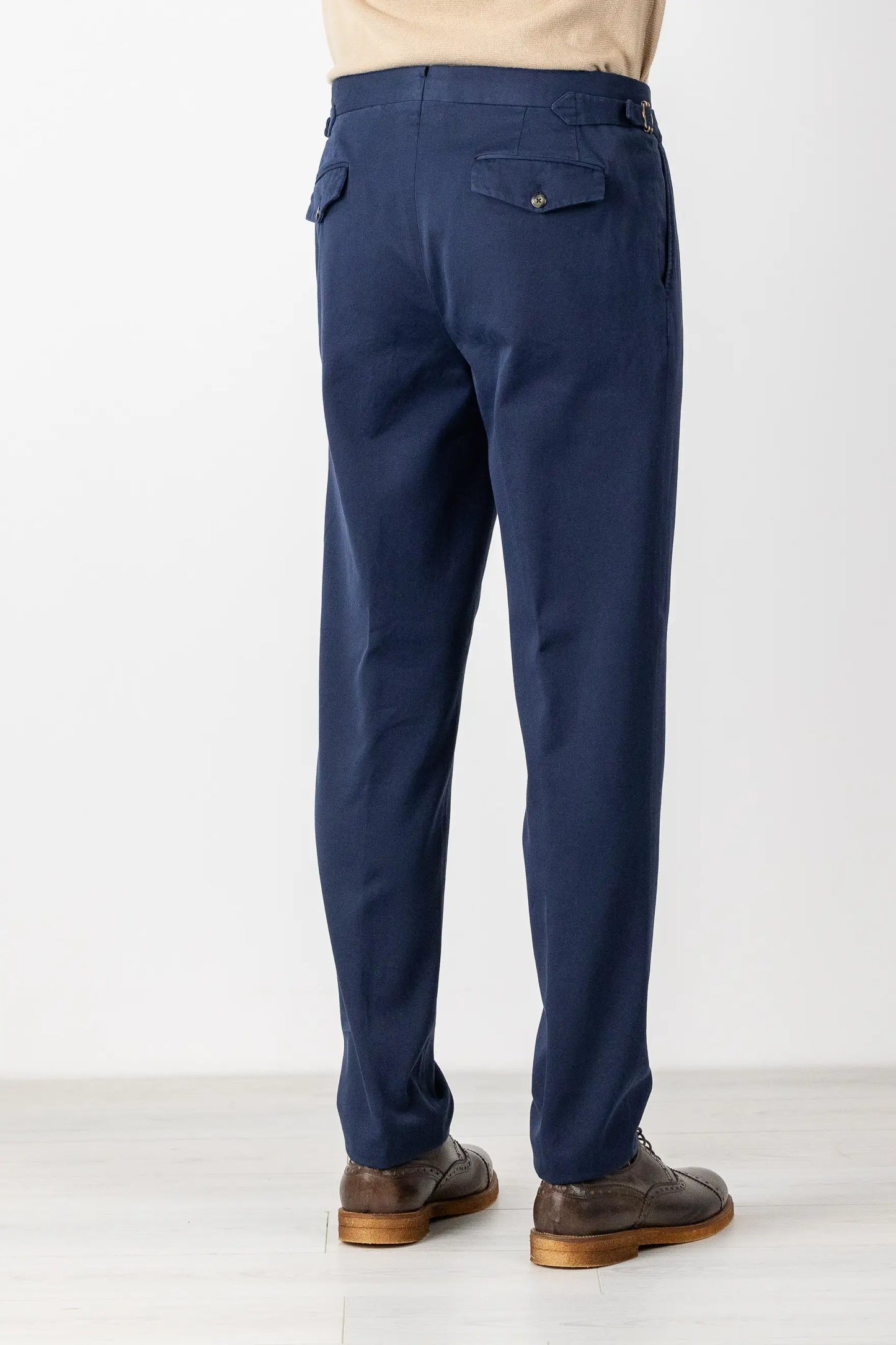 Pantaloni chino in cotone blue autunno inverno